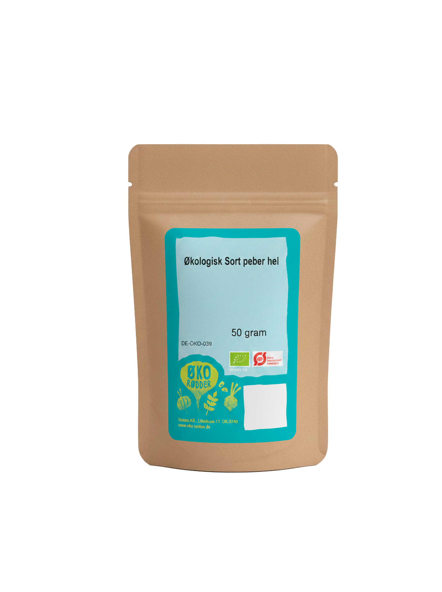 Økologisk sort peber