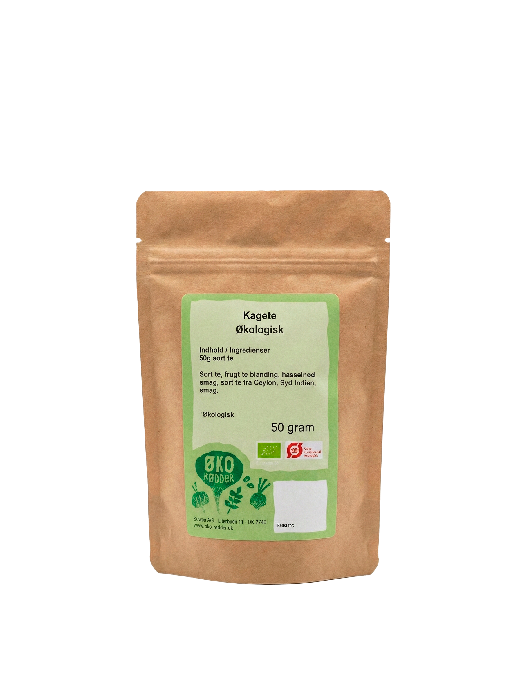 Økologisk Sort te – Kagete (50g)