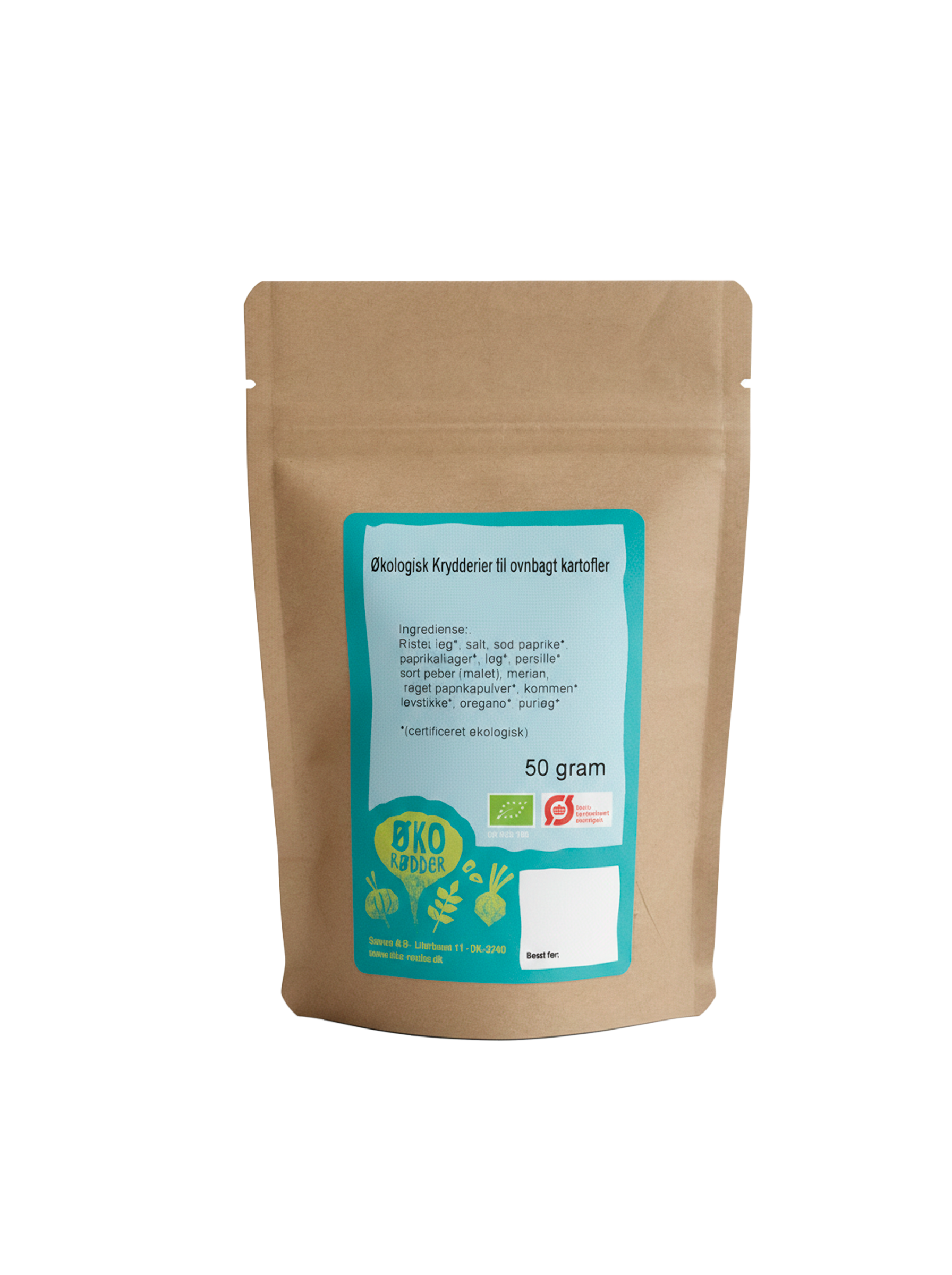 Økologisk krydderi til ovnbagte kartofler