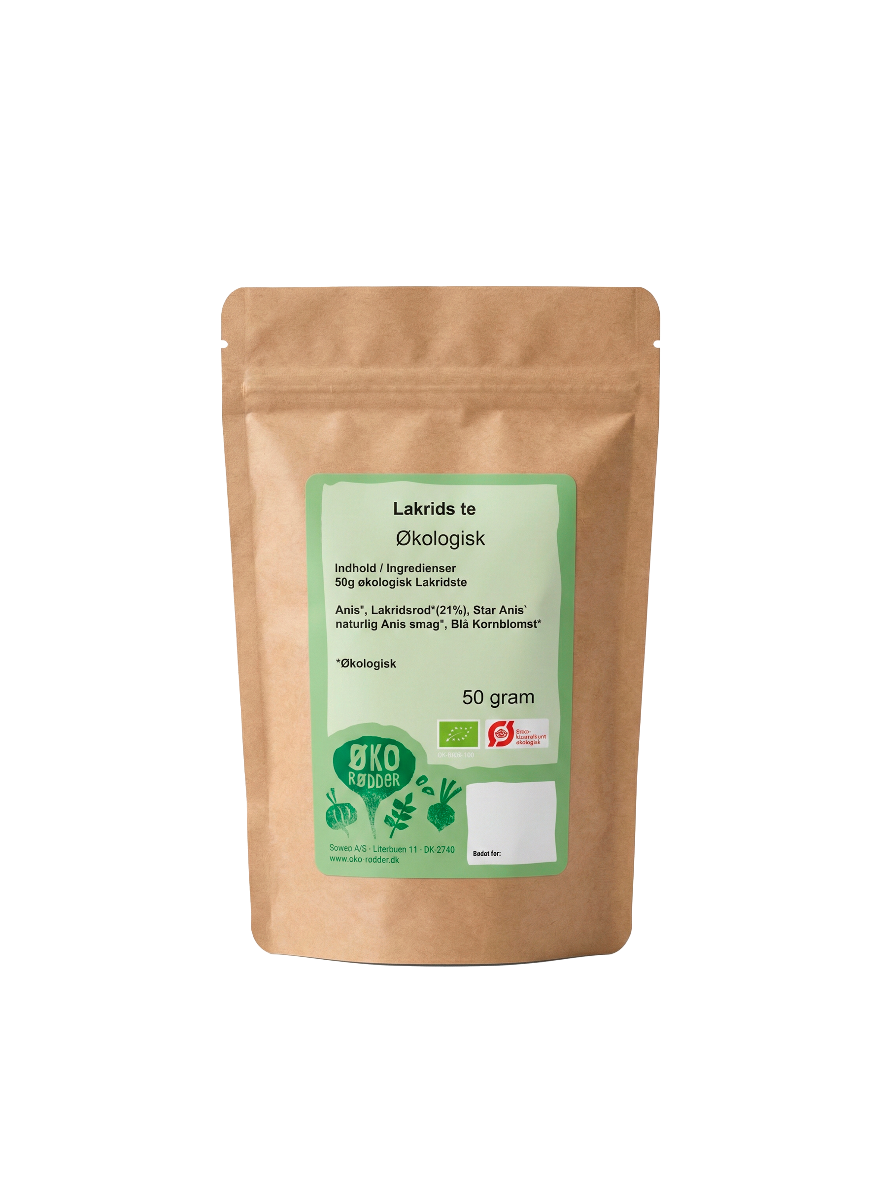Økologisk lakridste (50g)