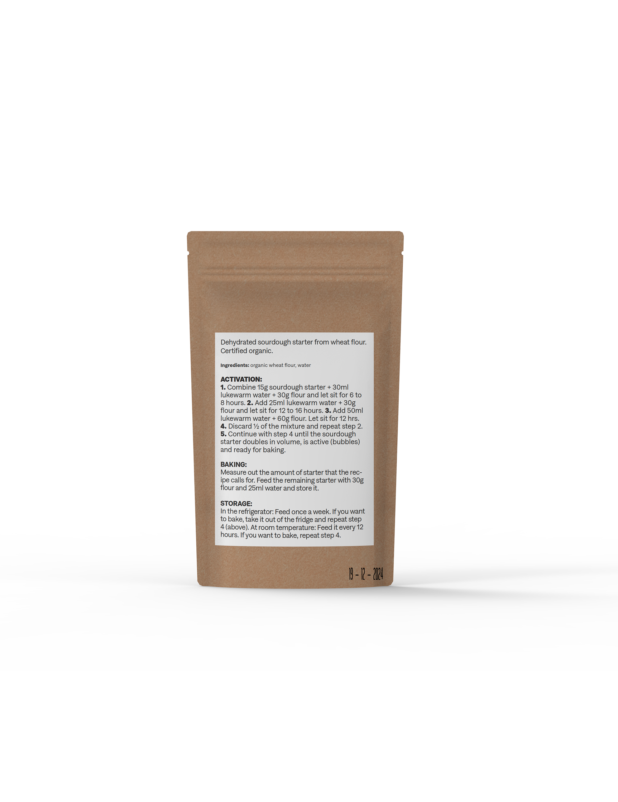Organic Sourdough starter 15 g