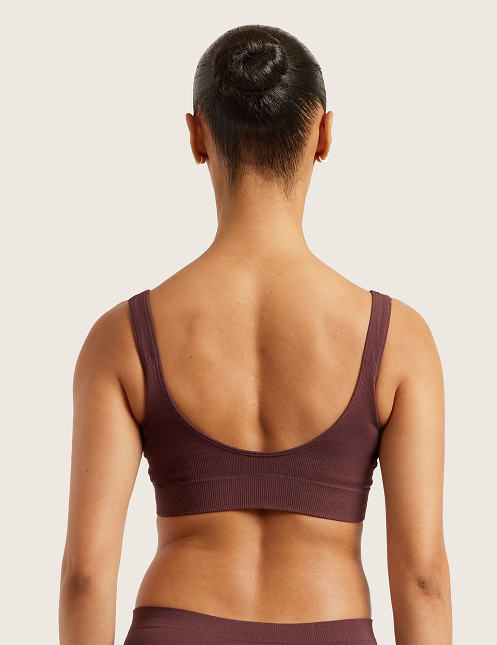 Padded Shaper Crop Bra – Mulberry