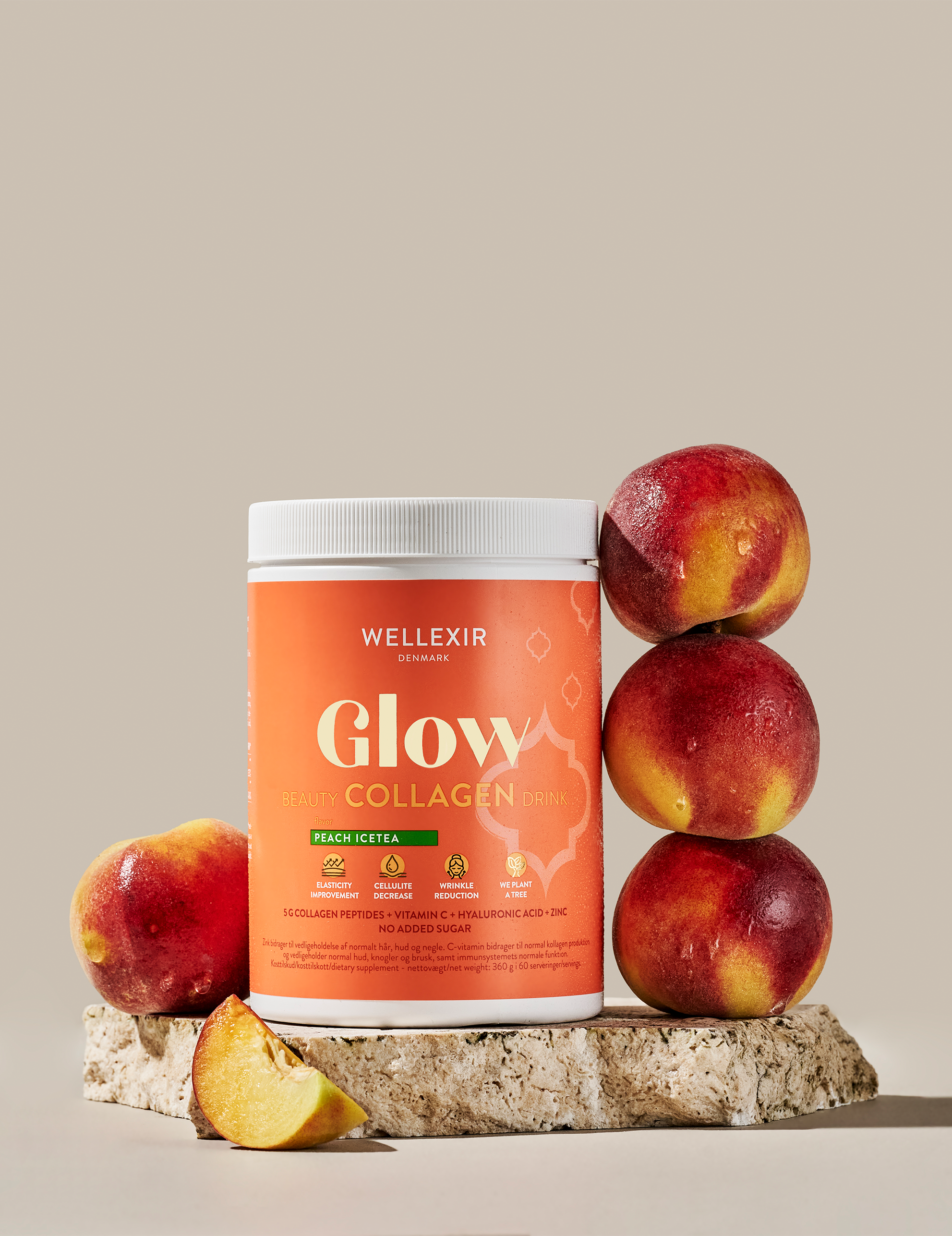Glow Beauty Collagen Drink - Peach Ice Tea (360g)