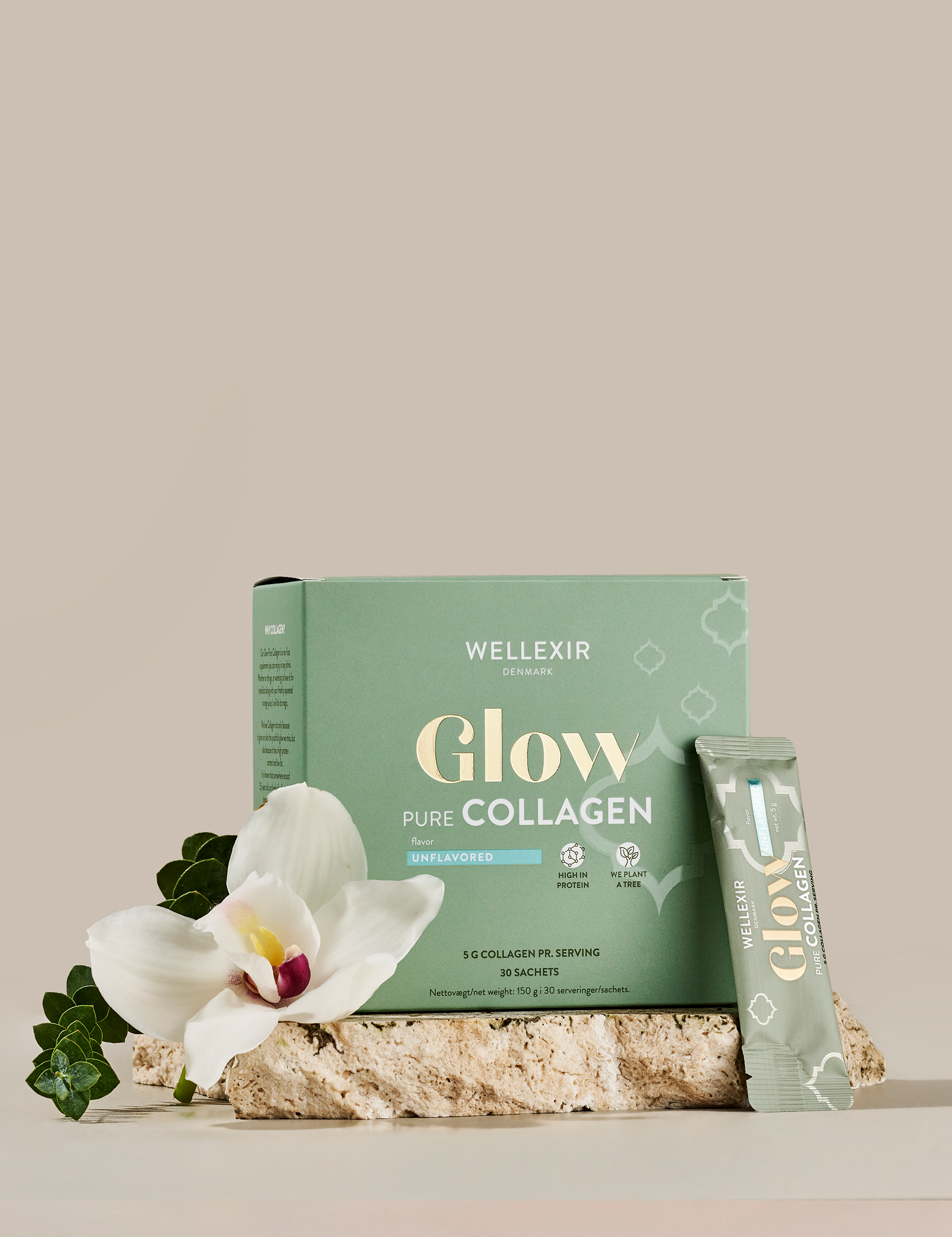 Glow Pure Collagen Unflavoured (30 stk)