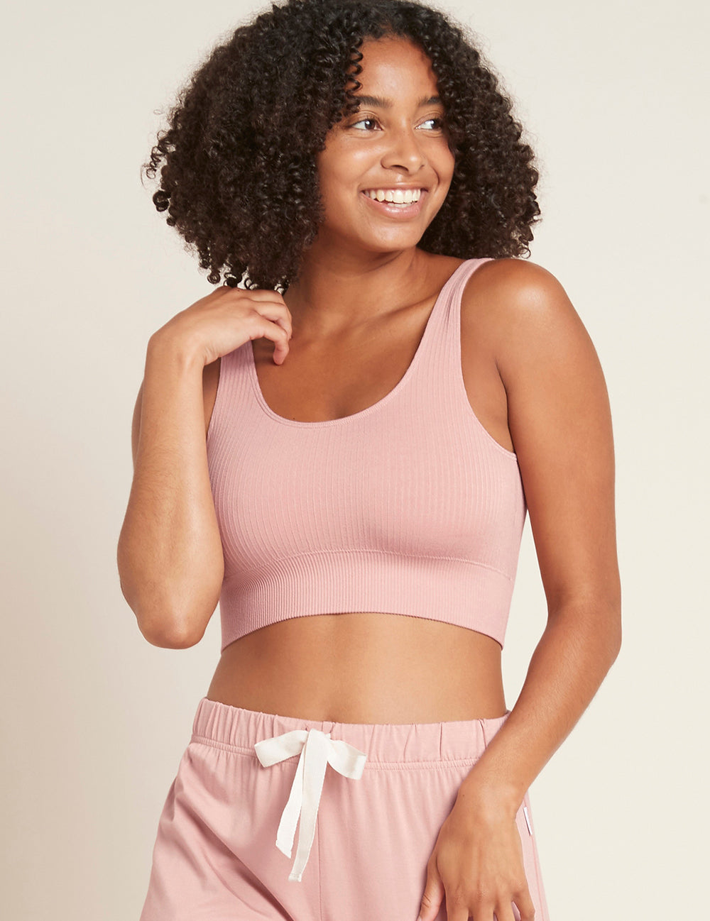 Ribbed Seamless Bra