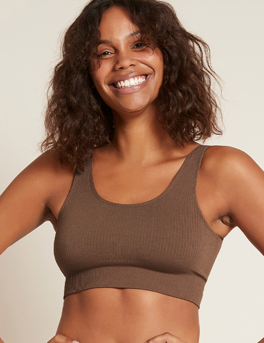 Ribbed Seamless Bra