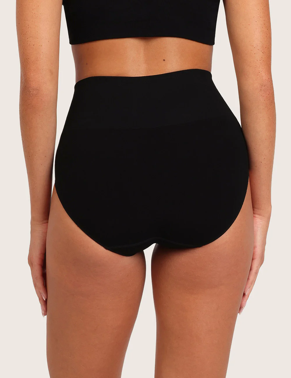Shaper High Cut Full Briefs - Black