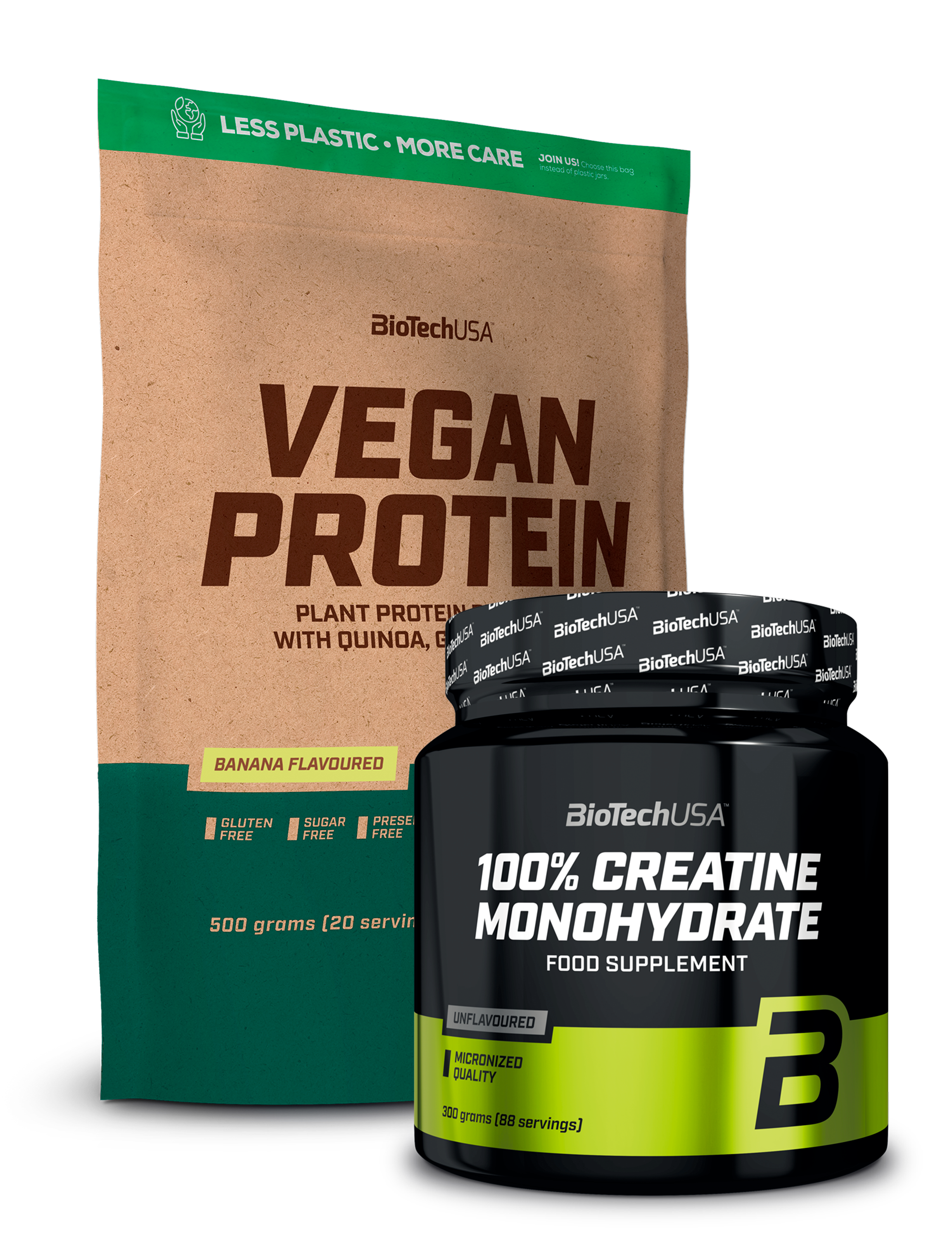 Vegan Protein 500g + Kreatin