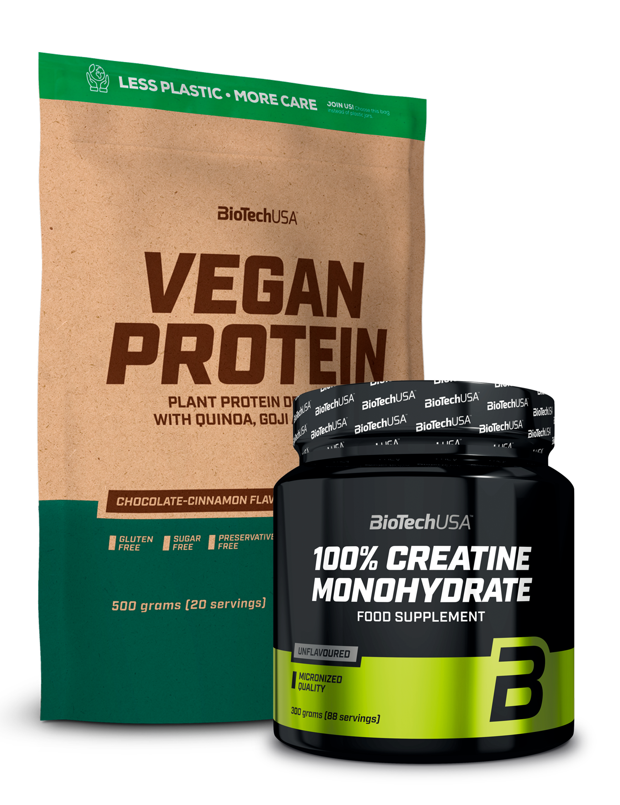 Vegan Protein 500g + Kreatin