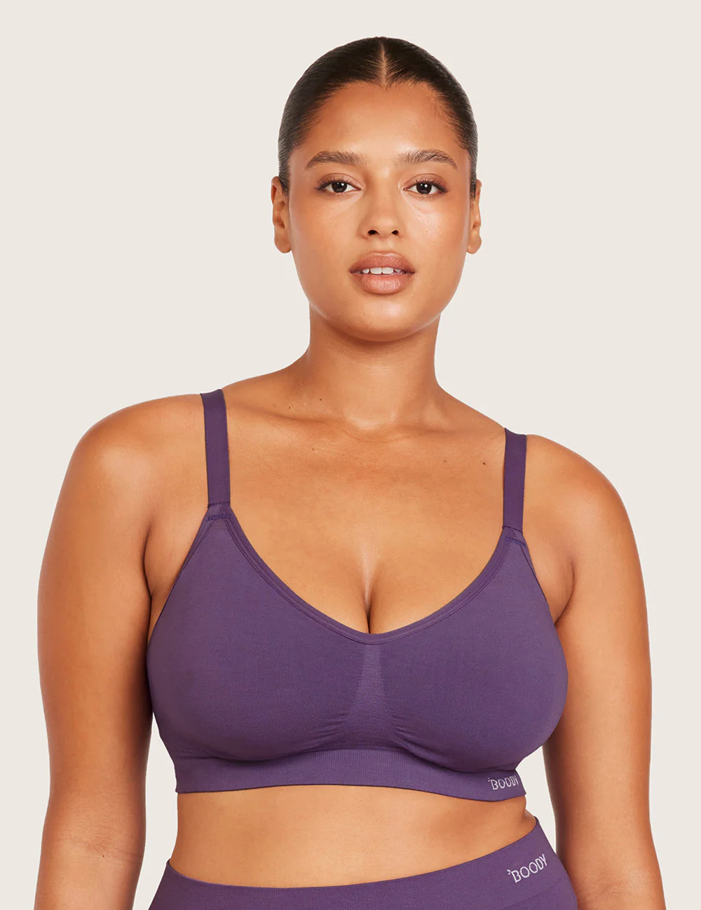 Wireless Full Bust T-Shirt Bra (DD-F) - Amethyst