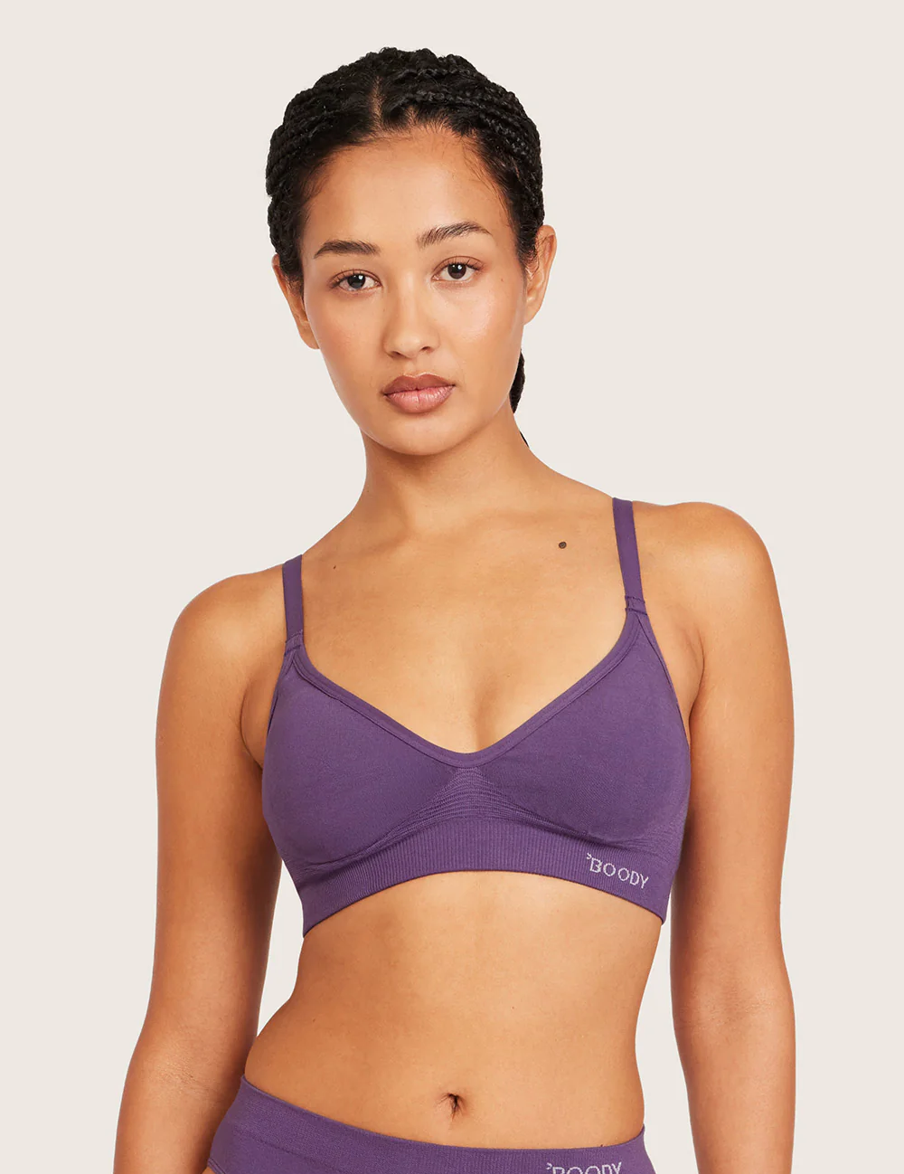 T-shirt Bra Wireless (B-DD) - Amethyst