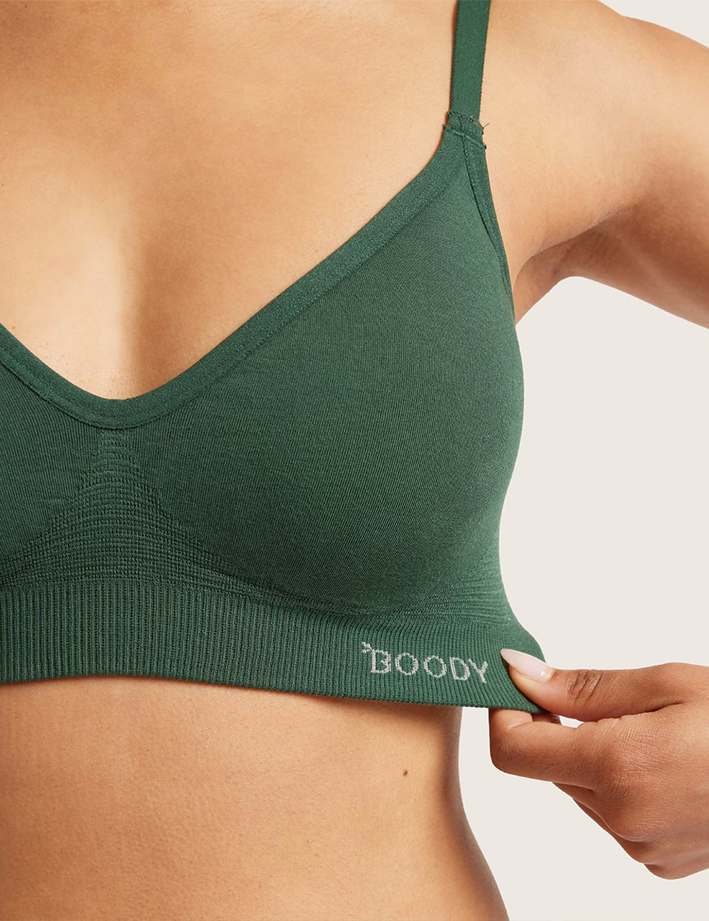T-shirt Bra Wireless Emerald Green