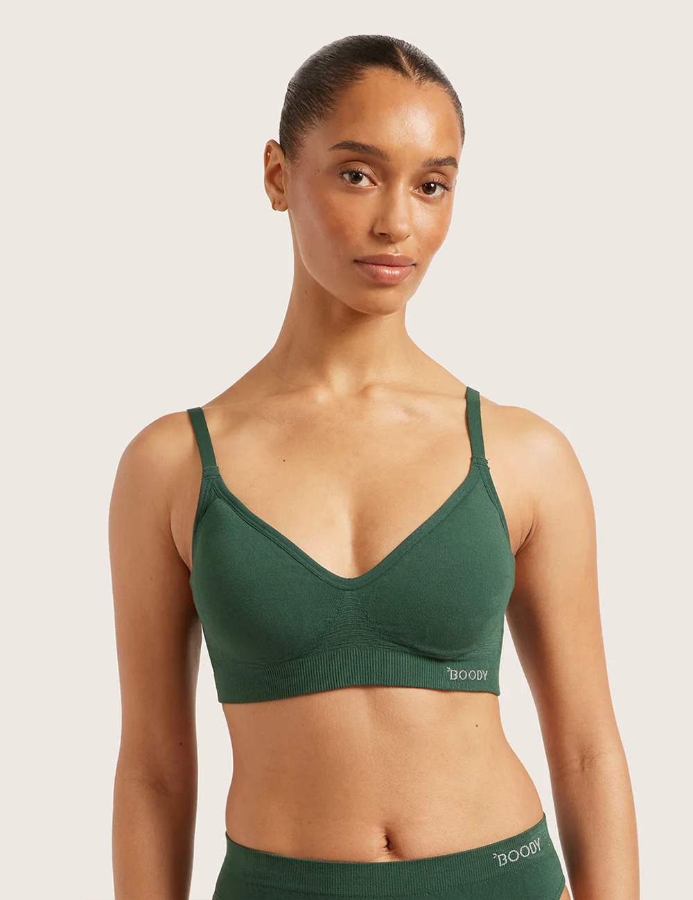 T-shirt Bra Wireless Emerald Green