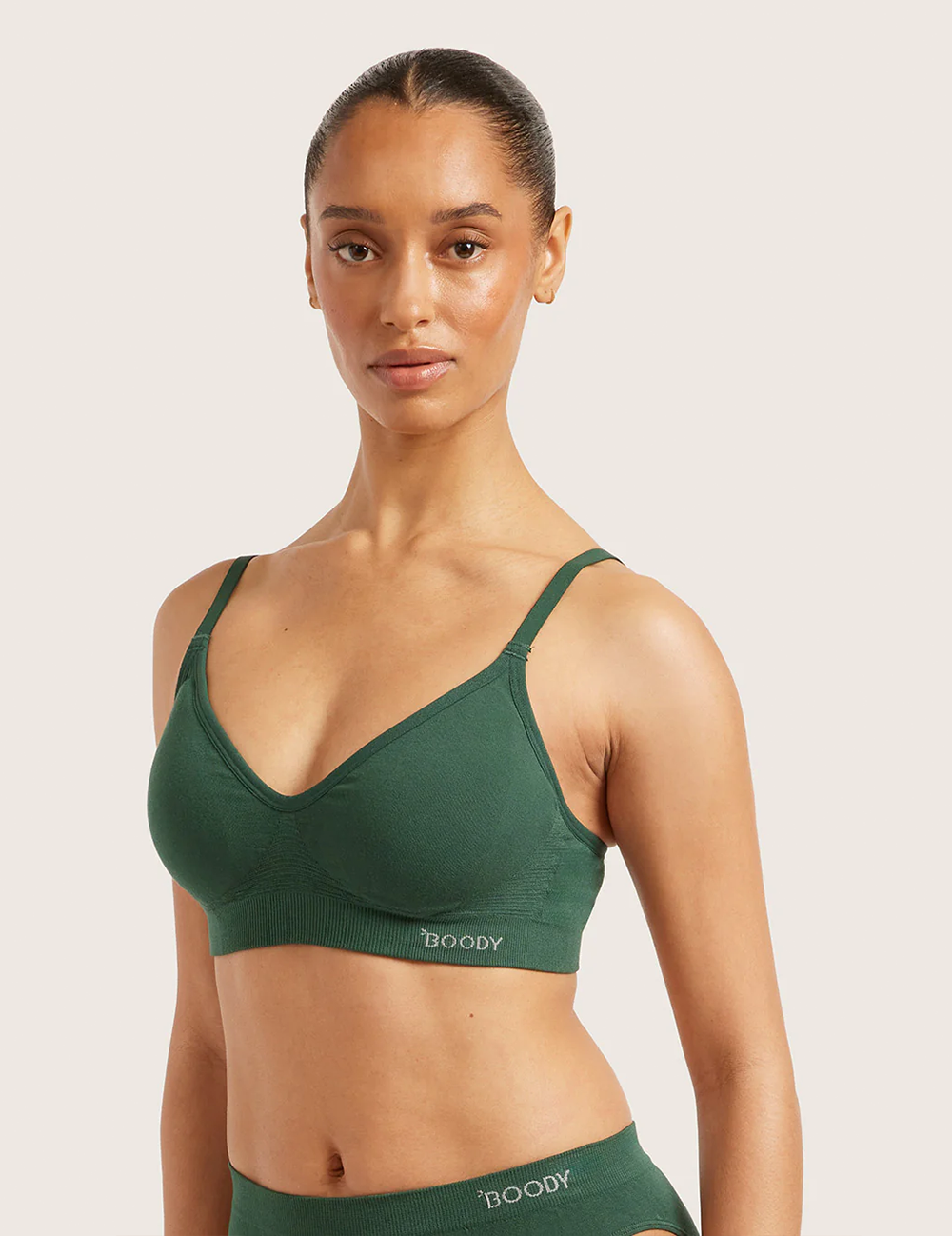 T-shirt Bra Wireless Emerald Green