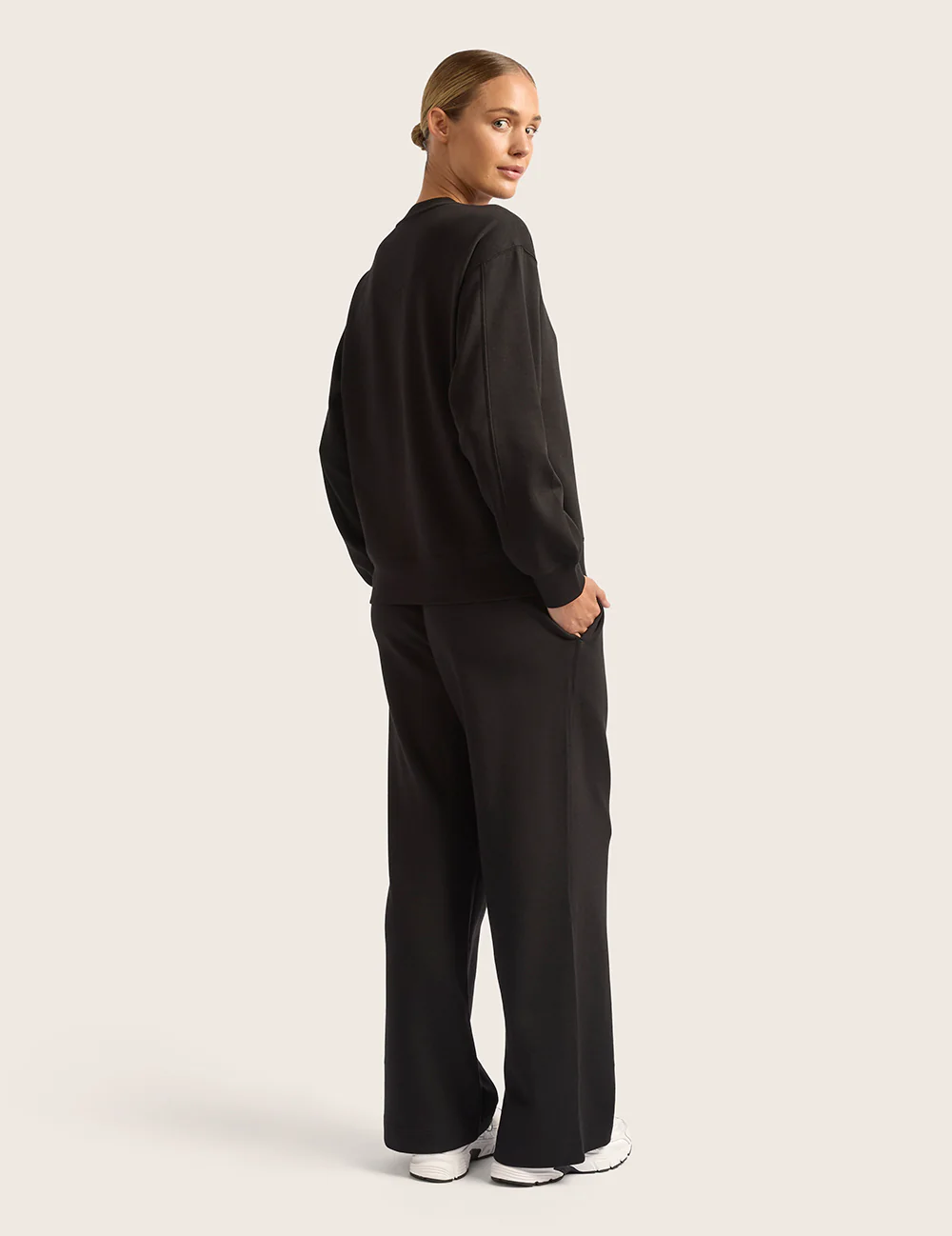 Sweatpants med lige ben - Sort