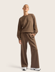 Sweatpants med lige ben – Oyster