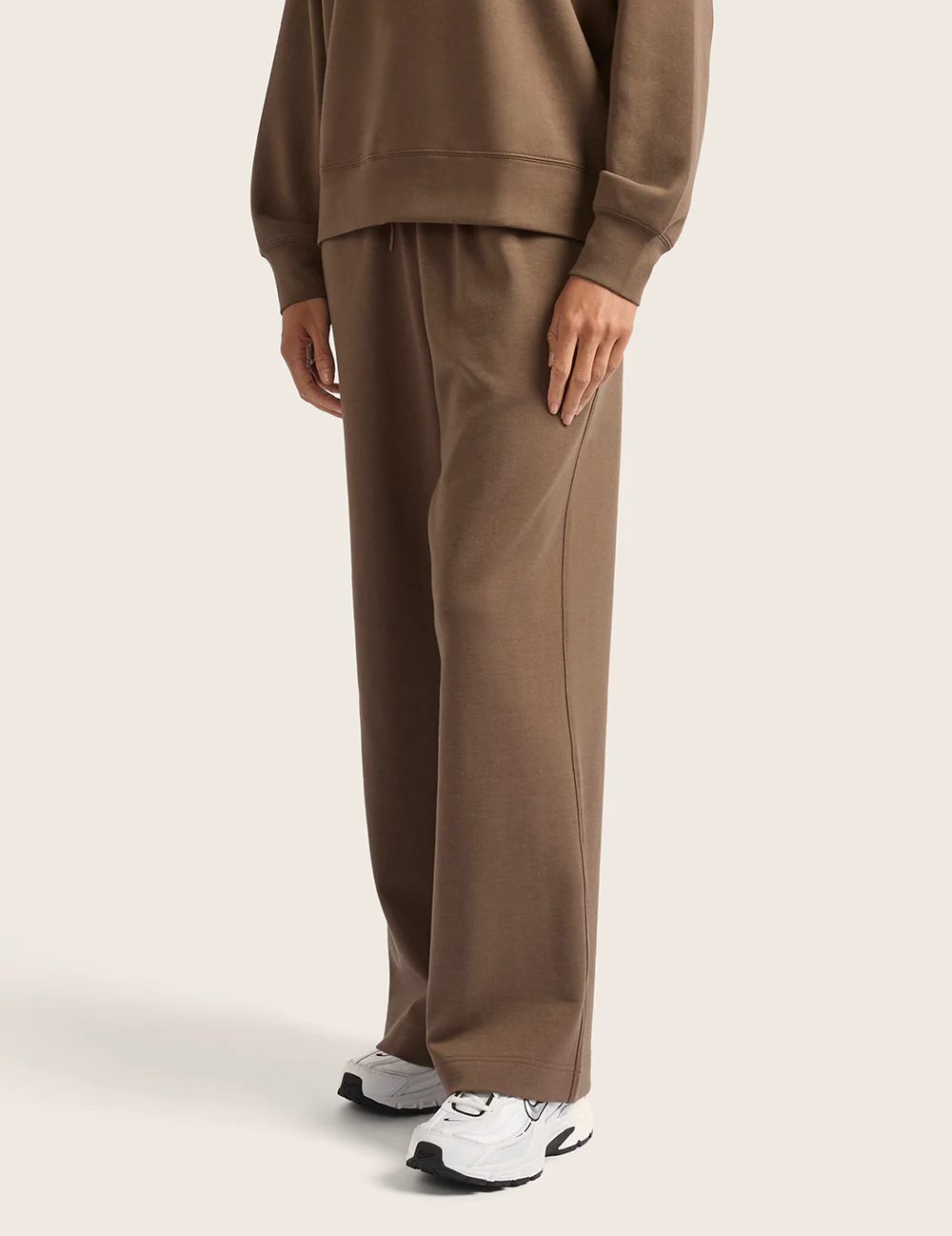 Sweatpants med lige ben - Oyster
