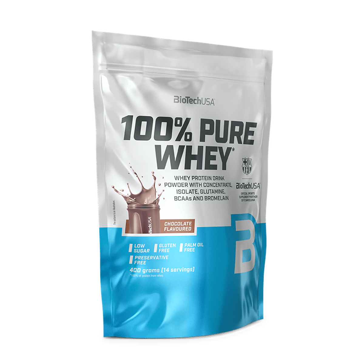 BioTechUSA 100% Pure Whey Protein med chokoladesmag, 400 g