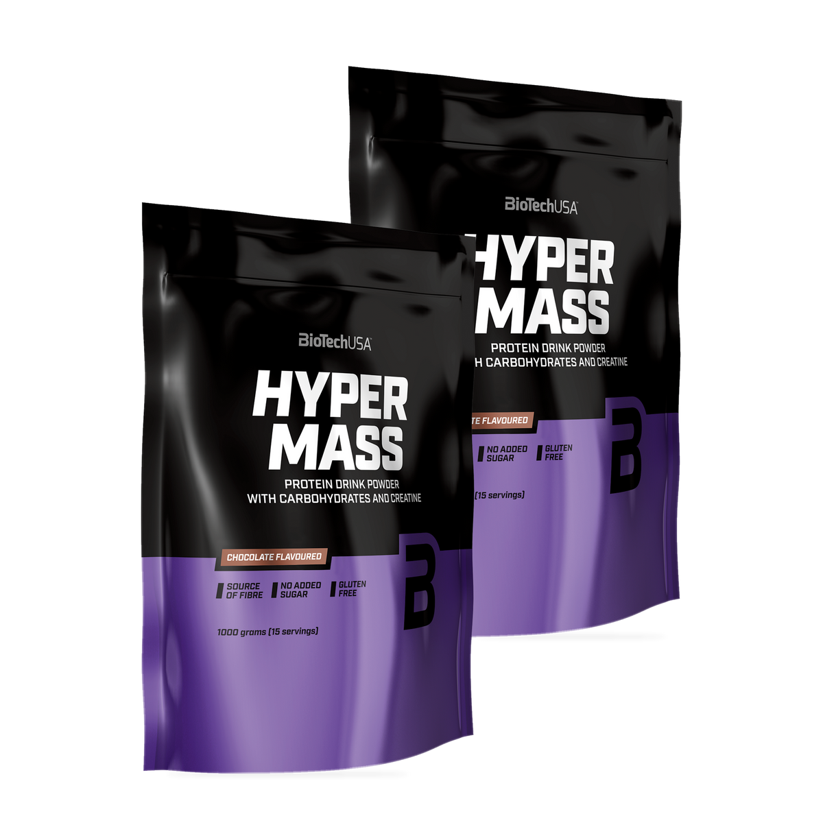 BioTechUSA Hyper Mass Chocolate, 2 × 1000 g