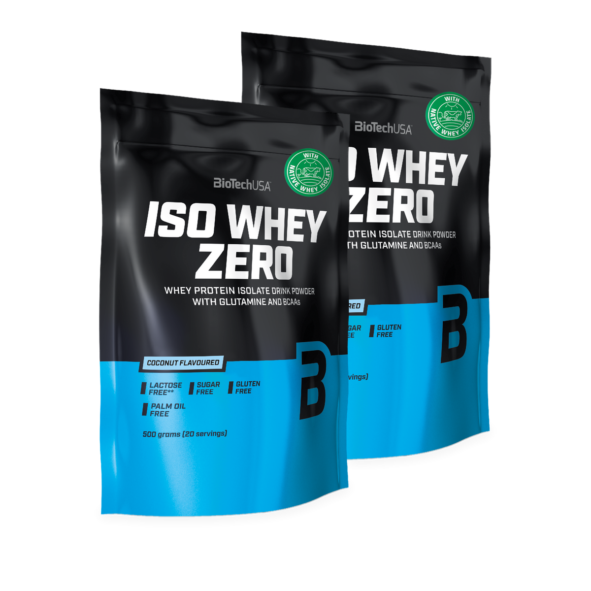 BioTechUSA Iso Whey Zero 2 × 500 g Coconut
