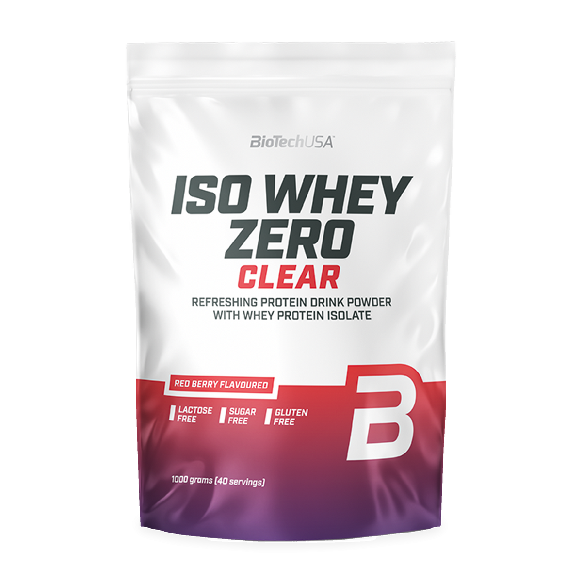 BioTechUSA Iso Whey Zero Clear Red Berry, 1000 g