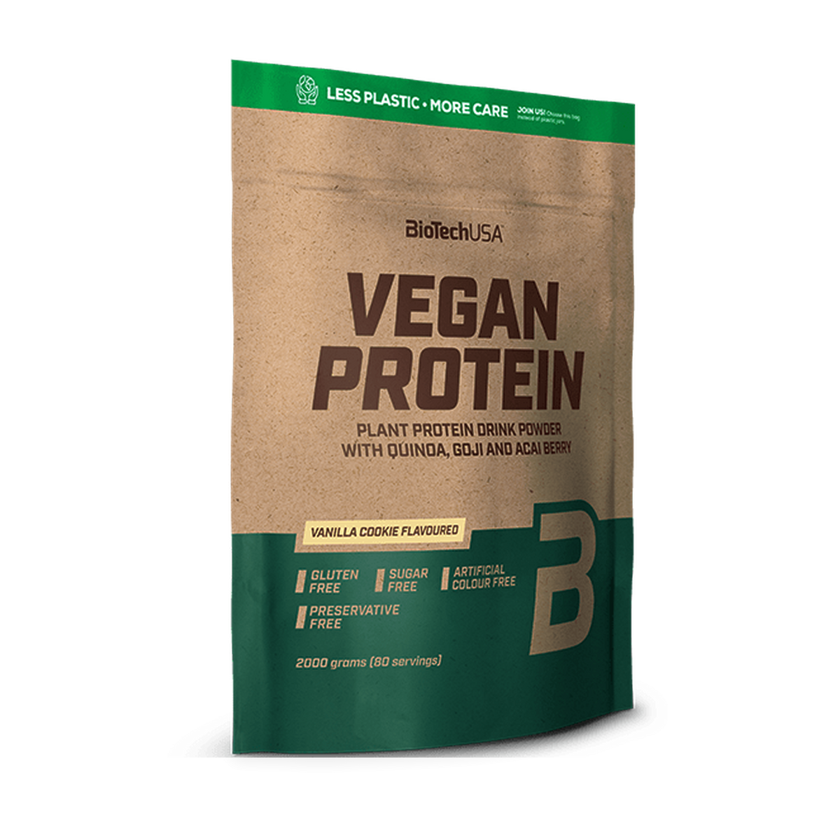 BioTechUSA Vegan Protein 2000 g – vaniljecookie