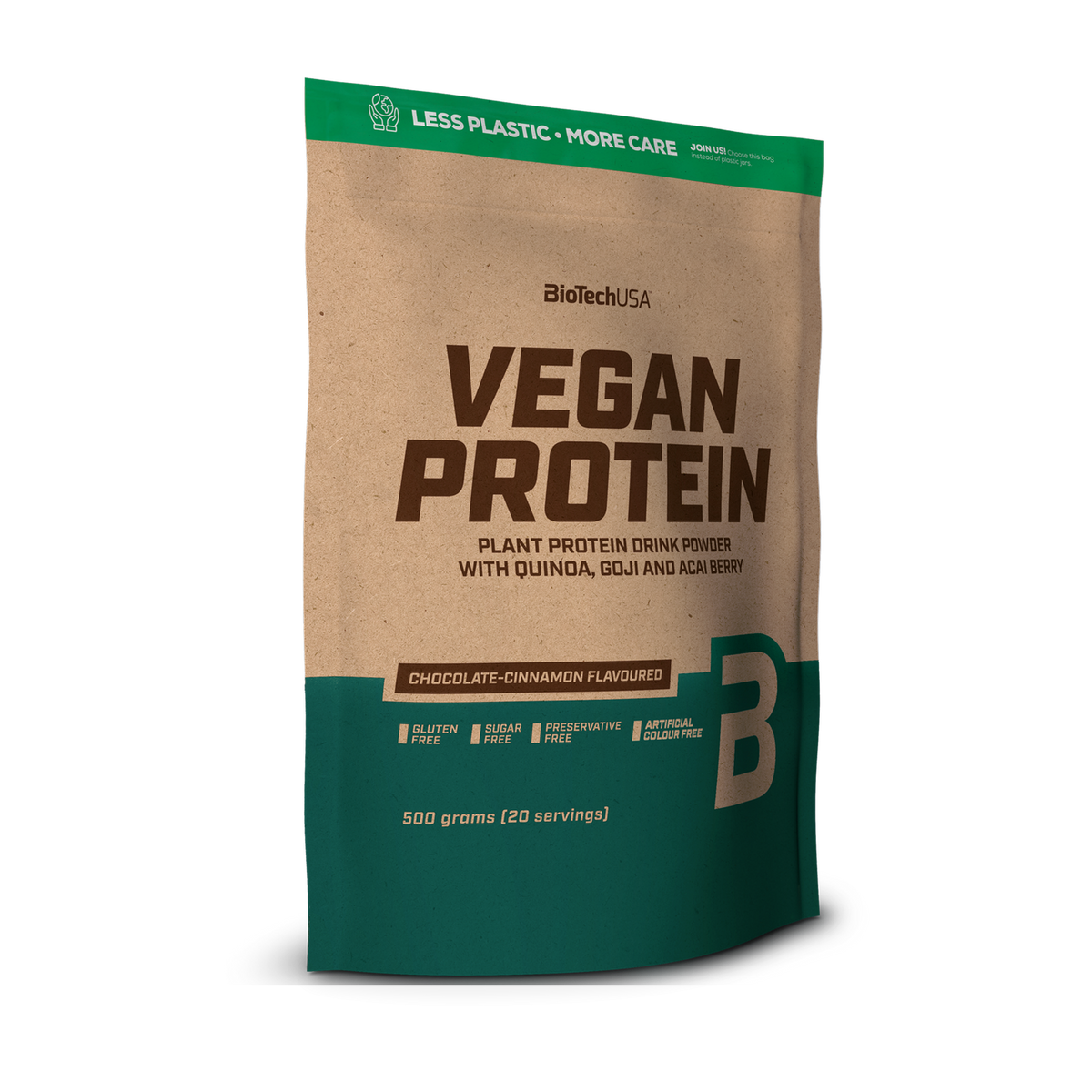 BioTechUSA Vegan Protein 500 g – chokolade-kanel