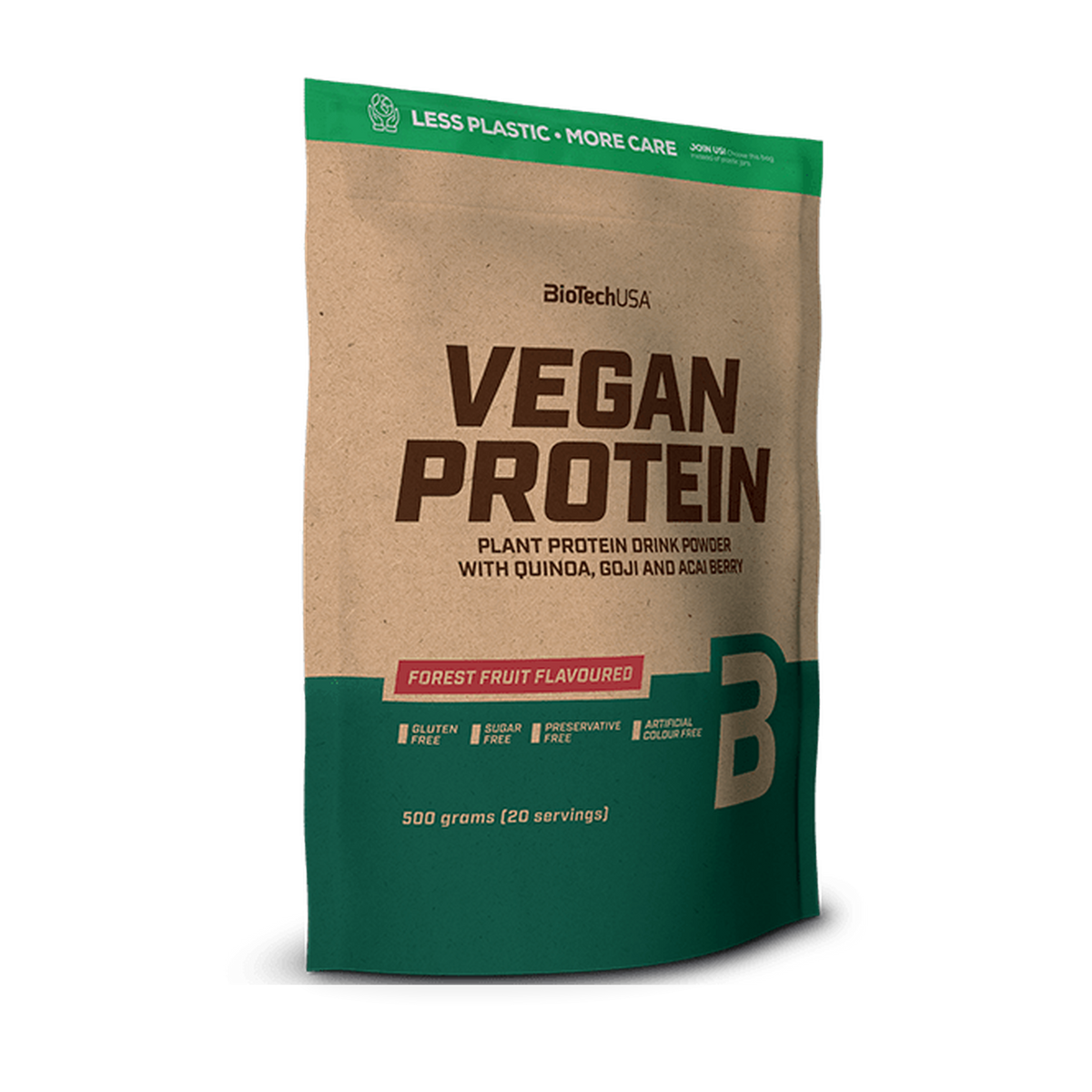 BioTechUSA Vegan Protein 500 g – skovbær