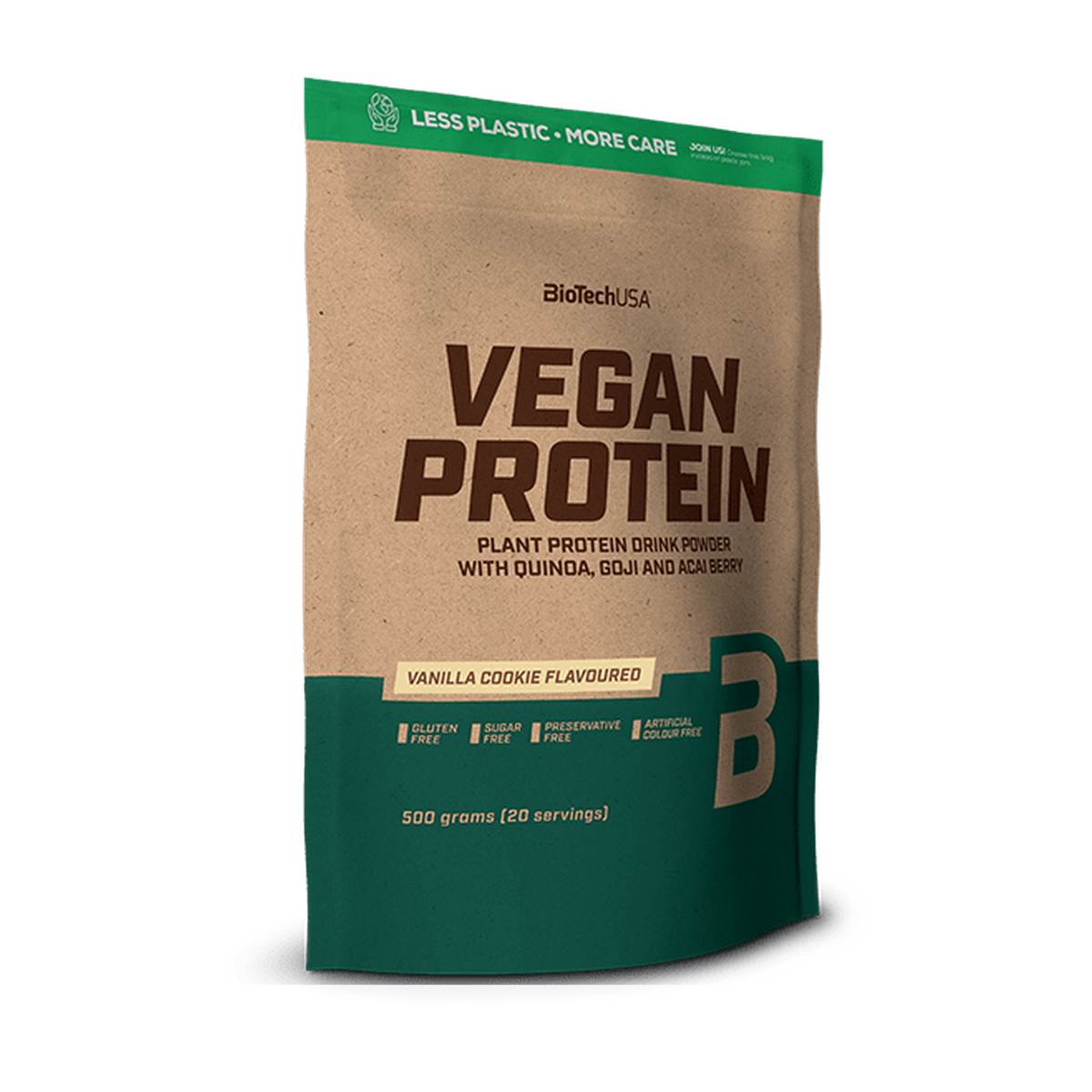 BioTechUSA Vegan Protein 500 g – vaniljecookie
