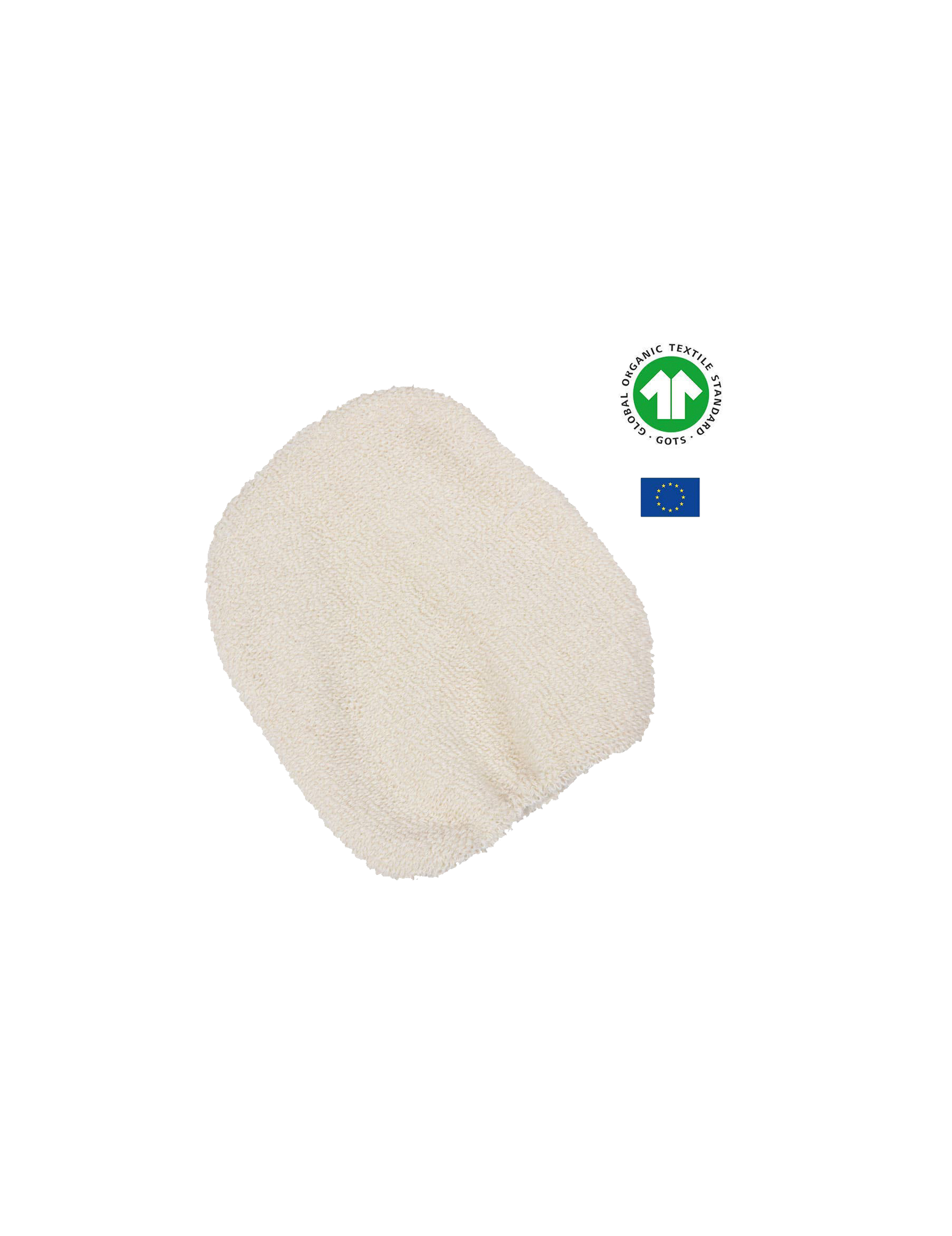 Økologisk bomuldsvaskehandske til ansig