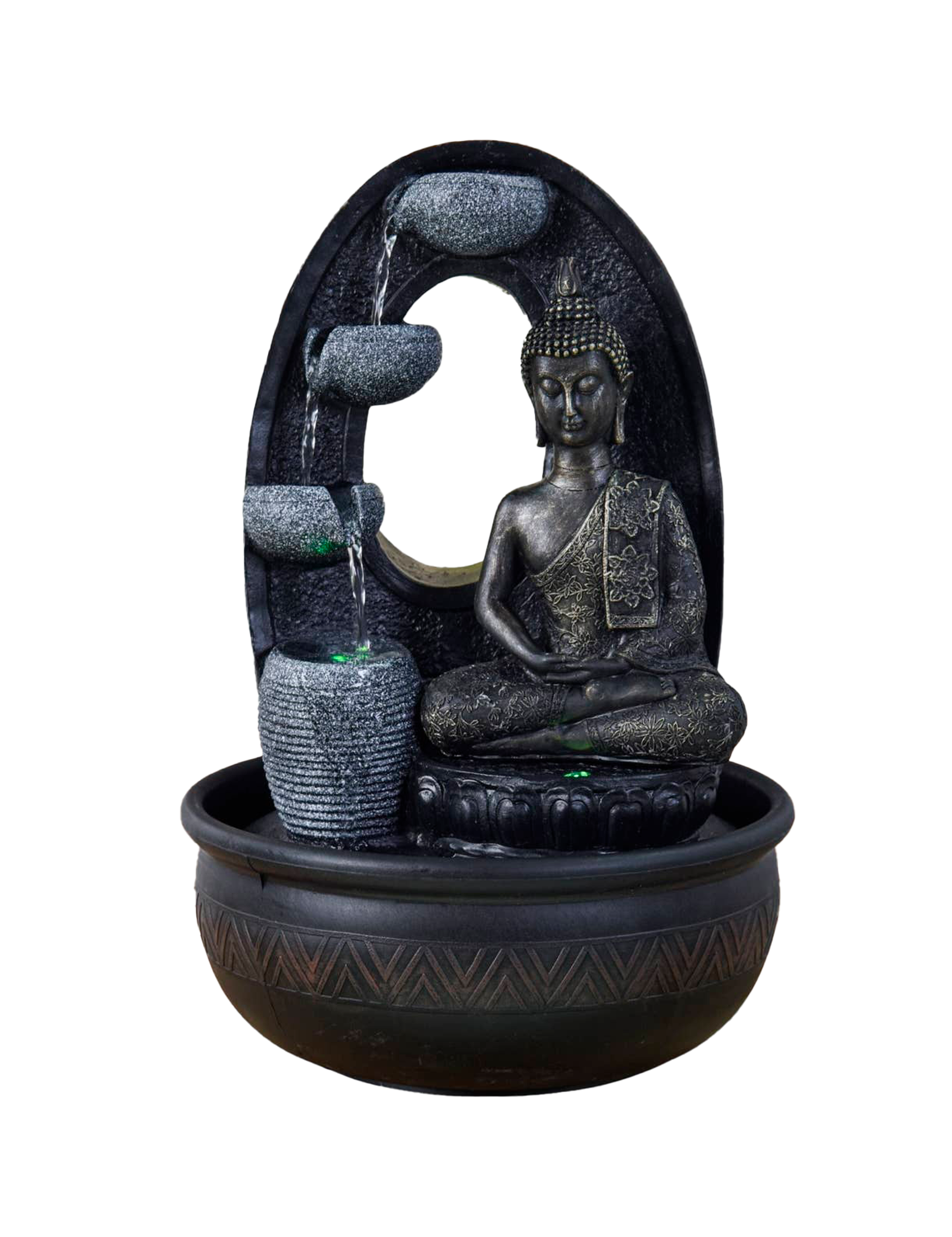 Harmonie Buddha Fontæne med LED