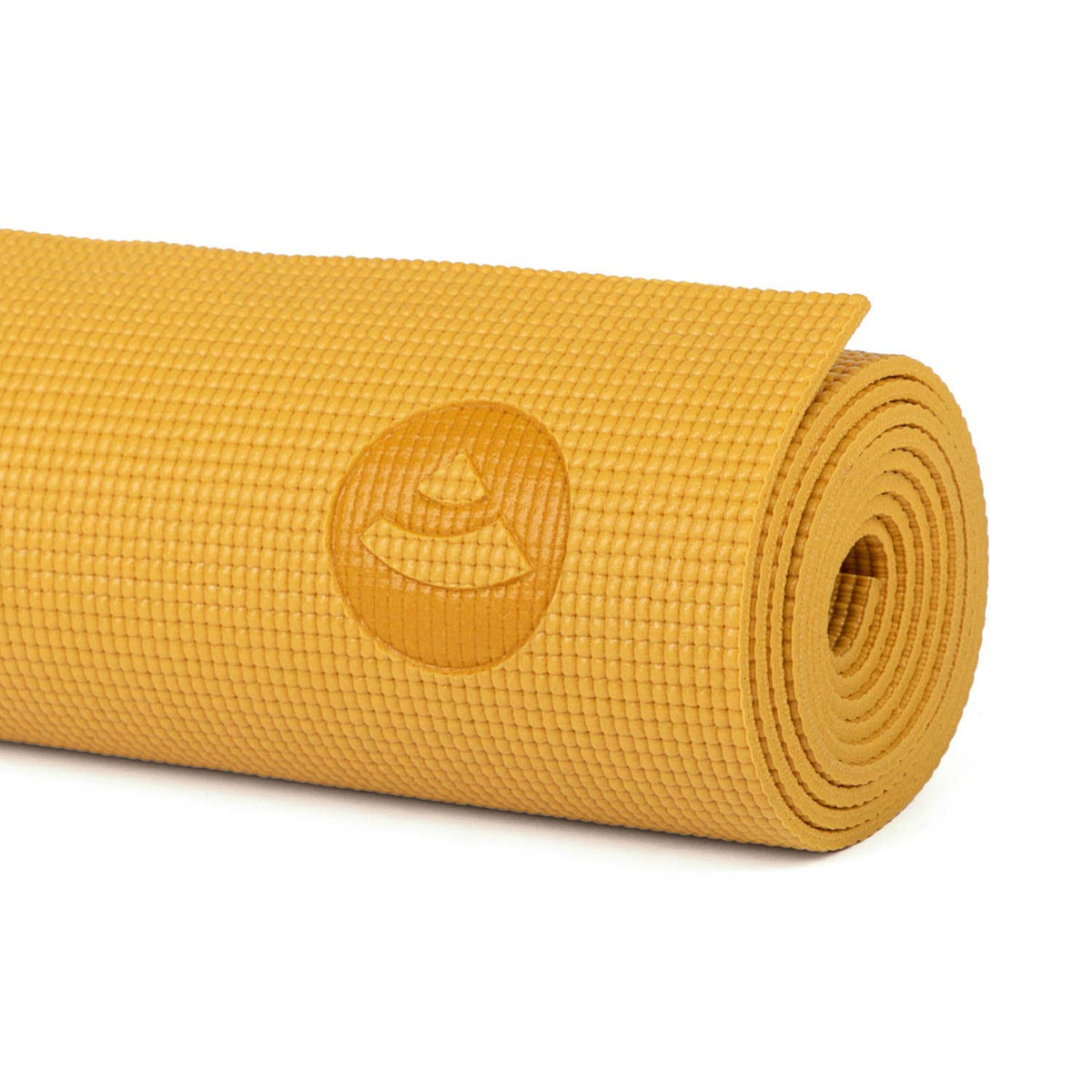 Oprullet gul LEELA Chakralign yogamåtte