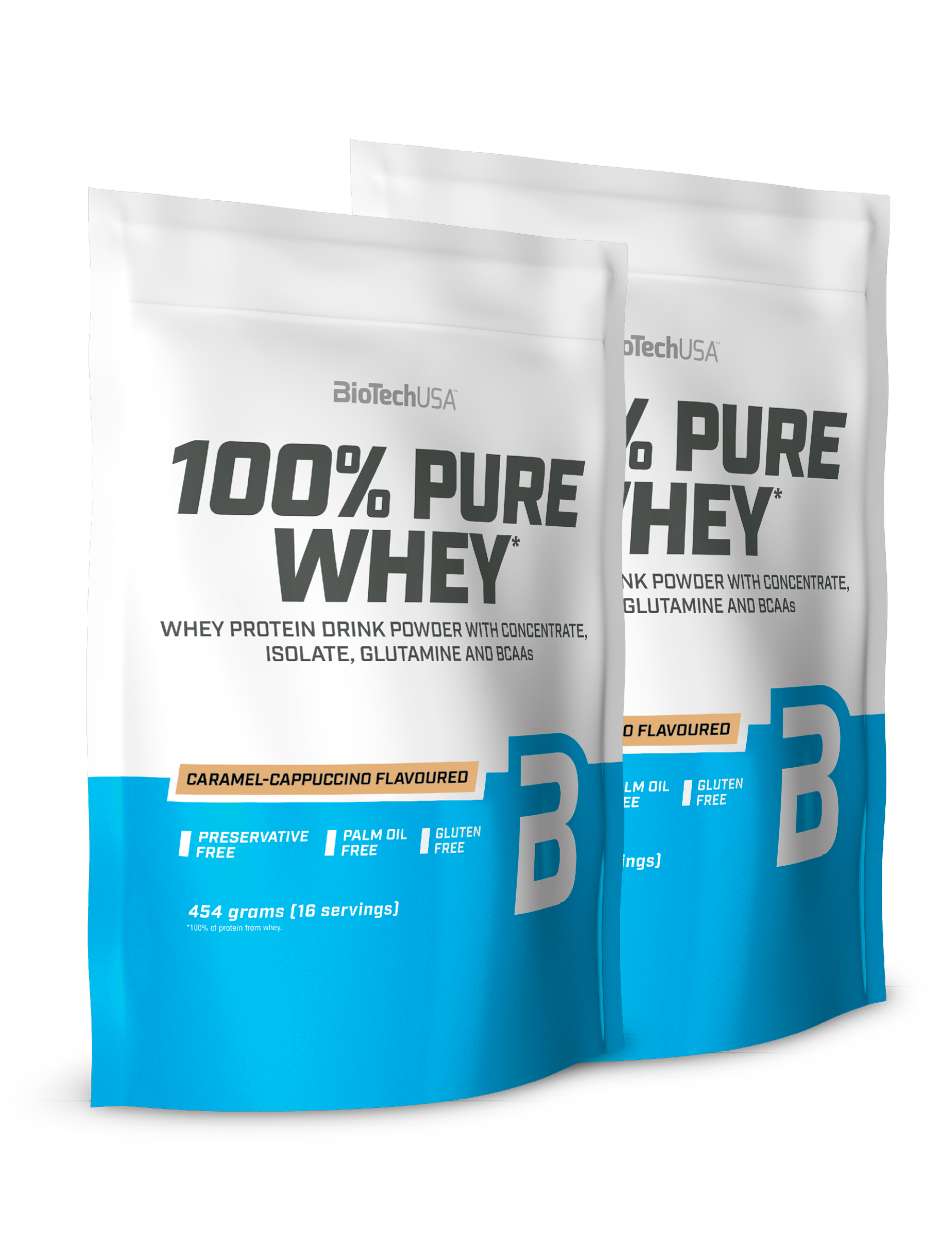 100% Pure Whey Protein (454g) (2 stk.)