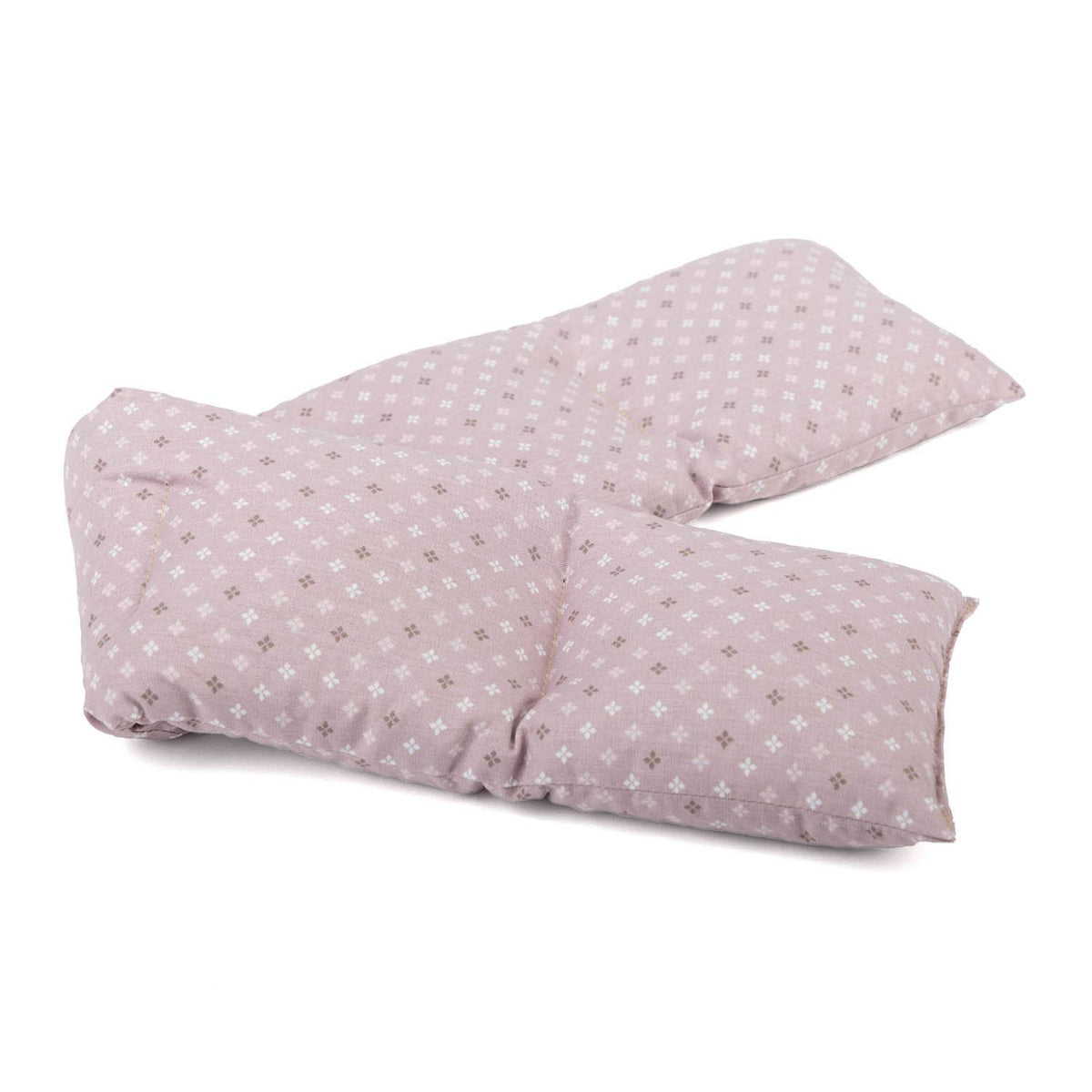 Kornpude med lavendel – gammelrosa, 5 kamre, 60 × 12 cm