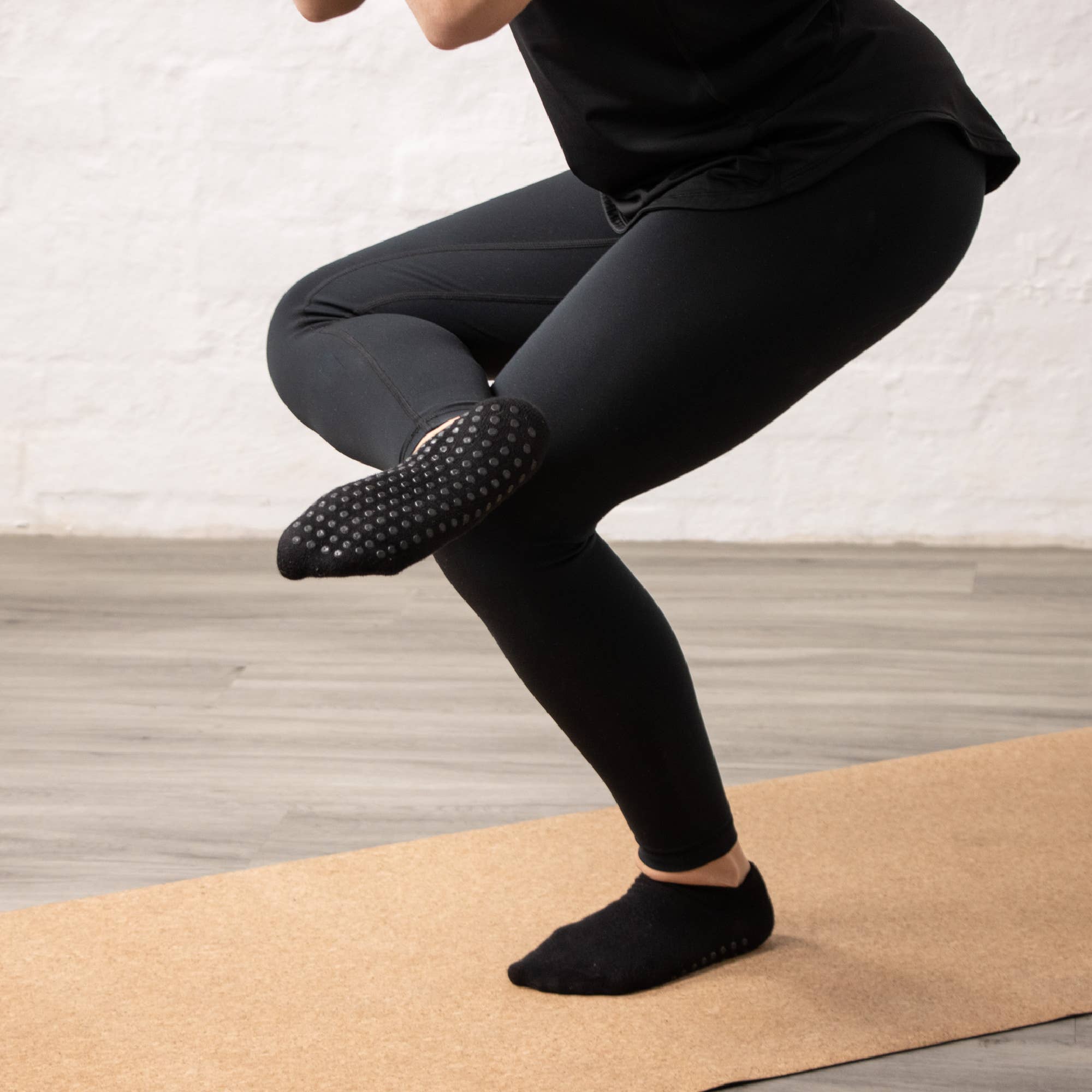 Yoga skridsikre ankelsokker