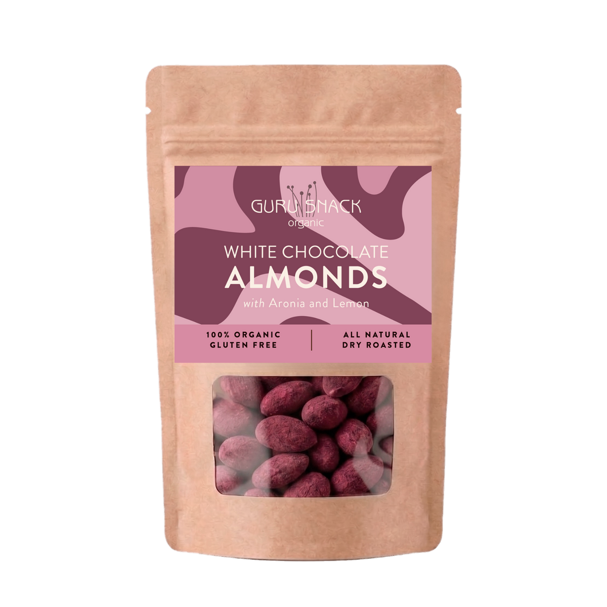 Guru Snack White Chocolate Almonds with Aronia & Lemon