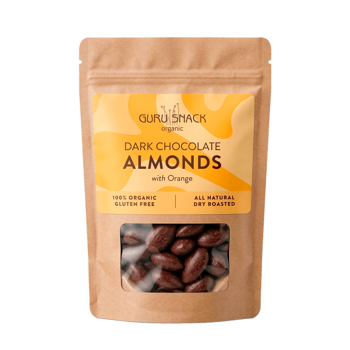 Guru Snack Dark Chocolate Almonds with Orange