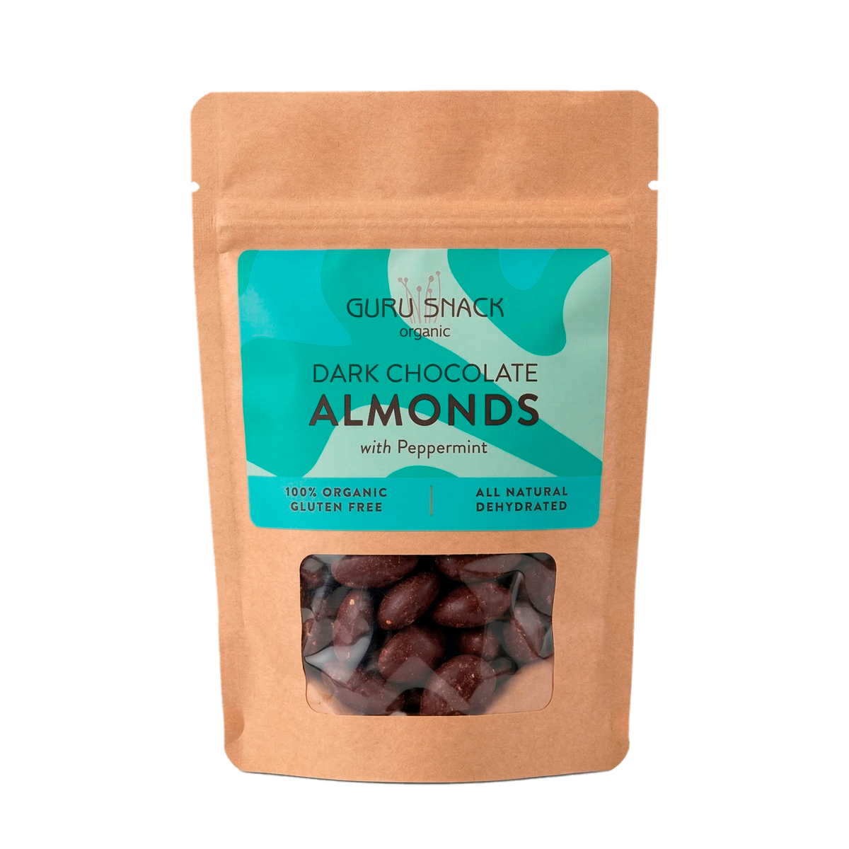 Guru Snack Dark Chocolate Almonds with Peppermint