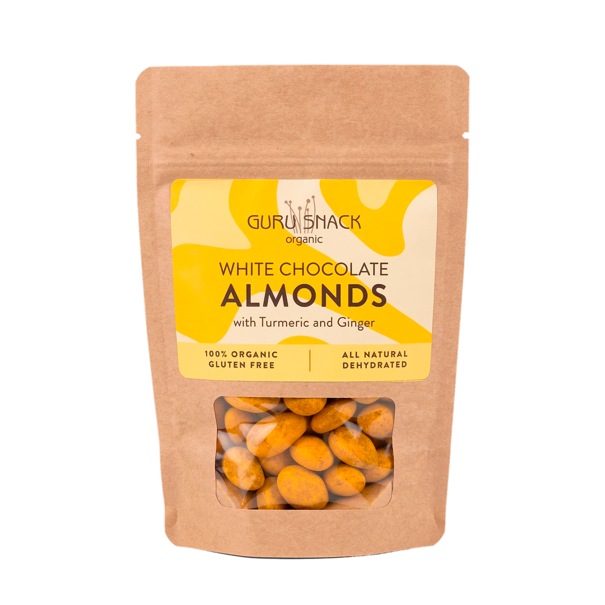 Guru Snack White Chocolate Almonds with Turmeric & Ginger