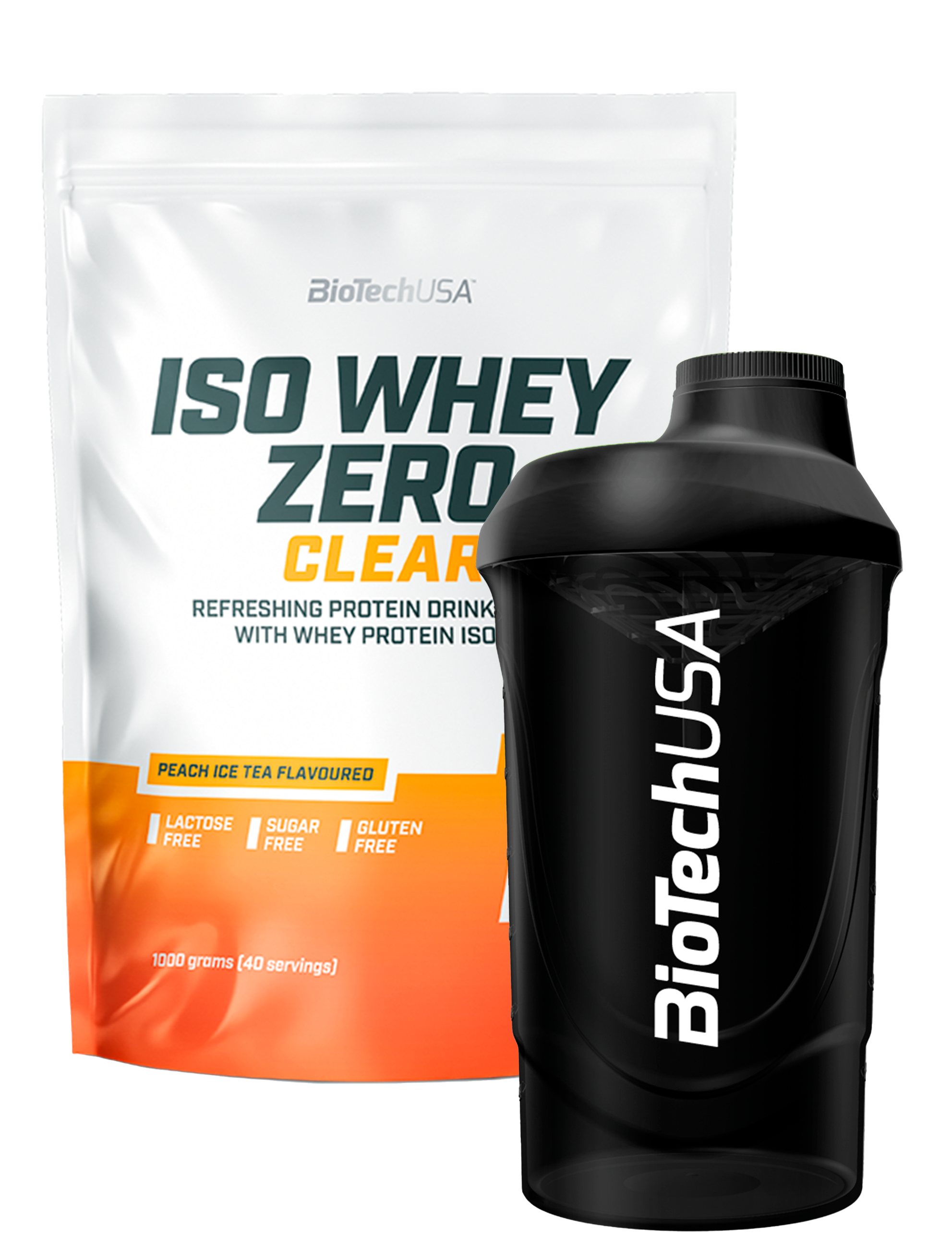 Iso Whey Zero Clear (1000g)+gratis valgfri Shaker