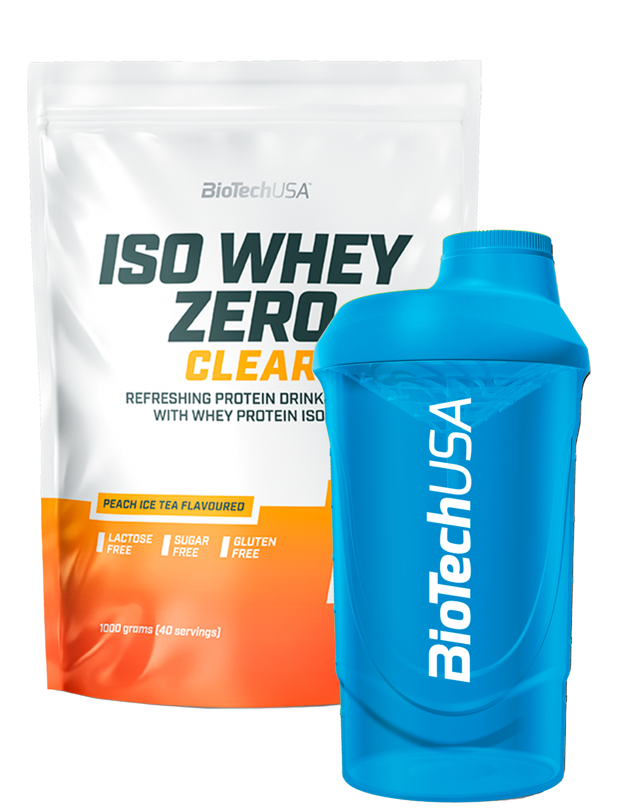 Iso Whey Zero Clear (1000g)+gratis valgfri Shaker