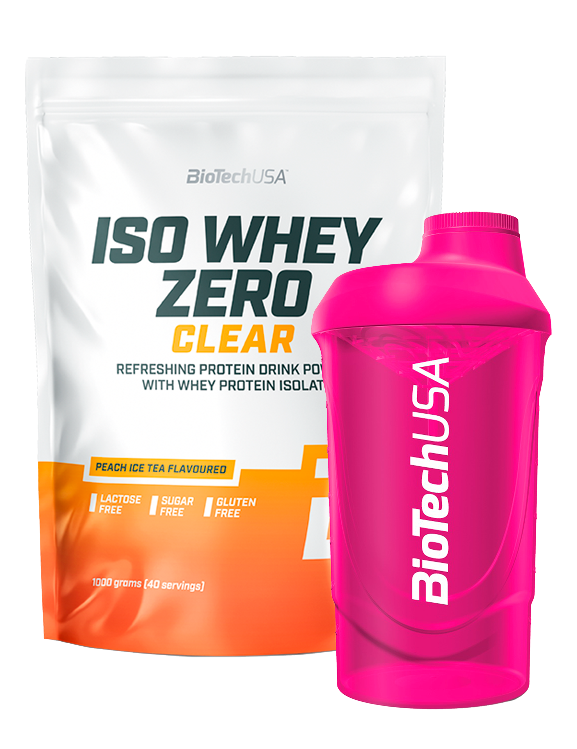 Iso Whey Zero Clear (1000g)+gratis valgfri Shaker