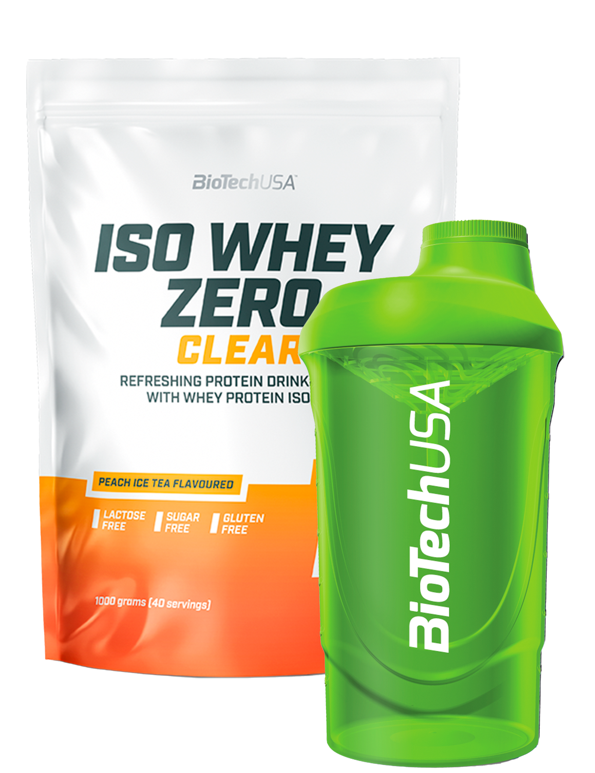 Iso Whey Zero Clear (1000g)+gratis valgfri Shaker