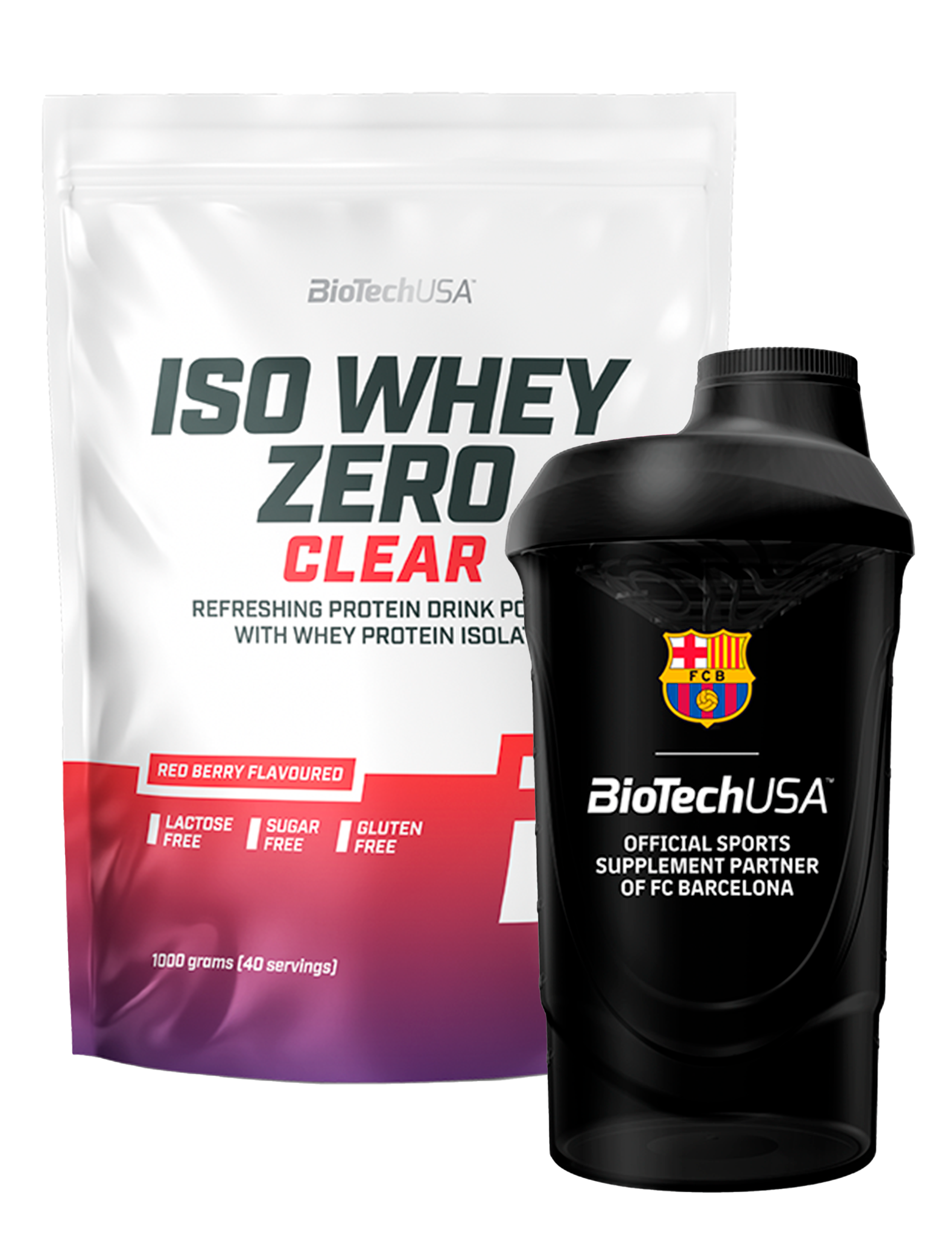 Iso Whey Zero Clear (1000g)+gratis valgfri Shaker