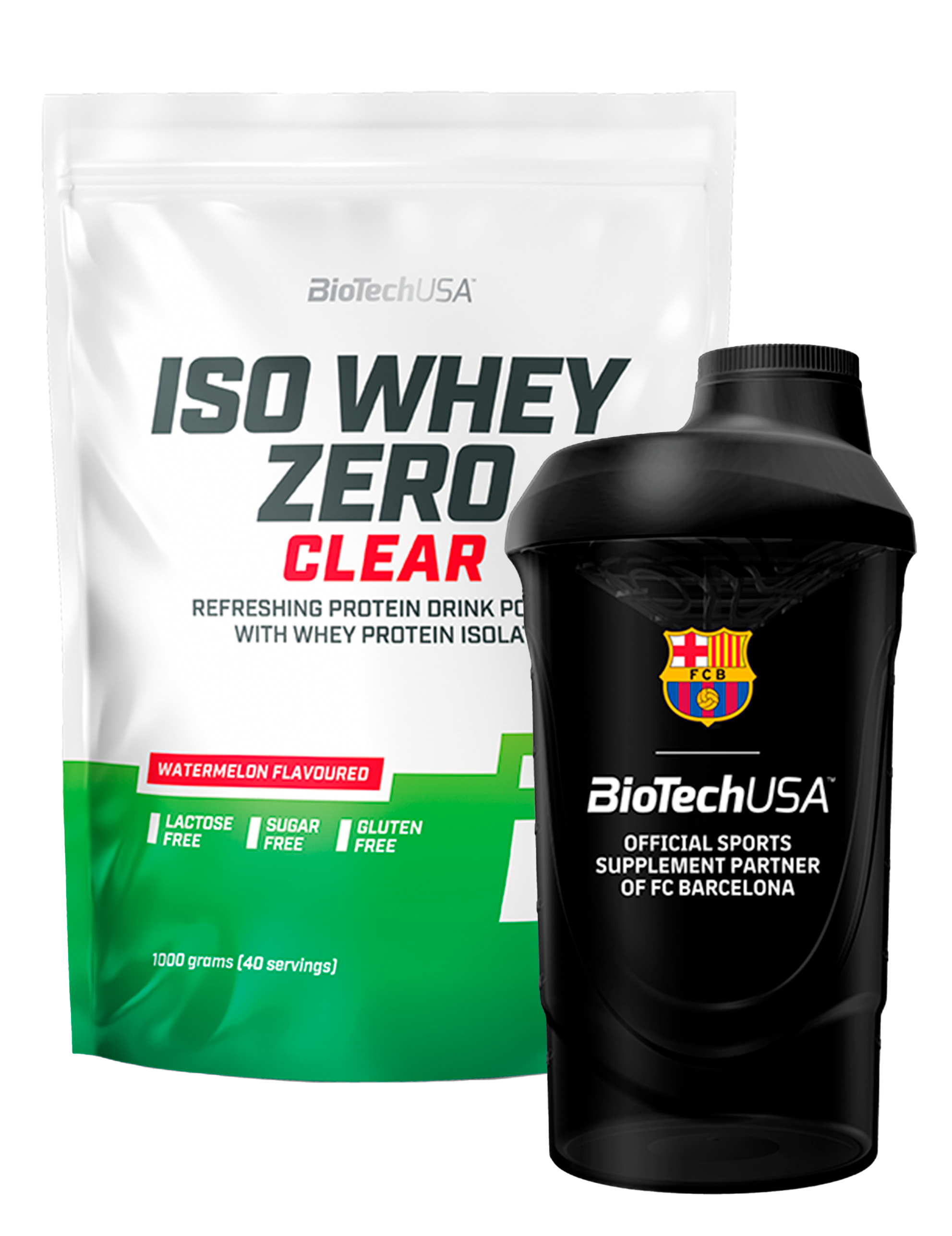 Iso Whey Zero Clear (1000g)+gratis valgfri Shaker