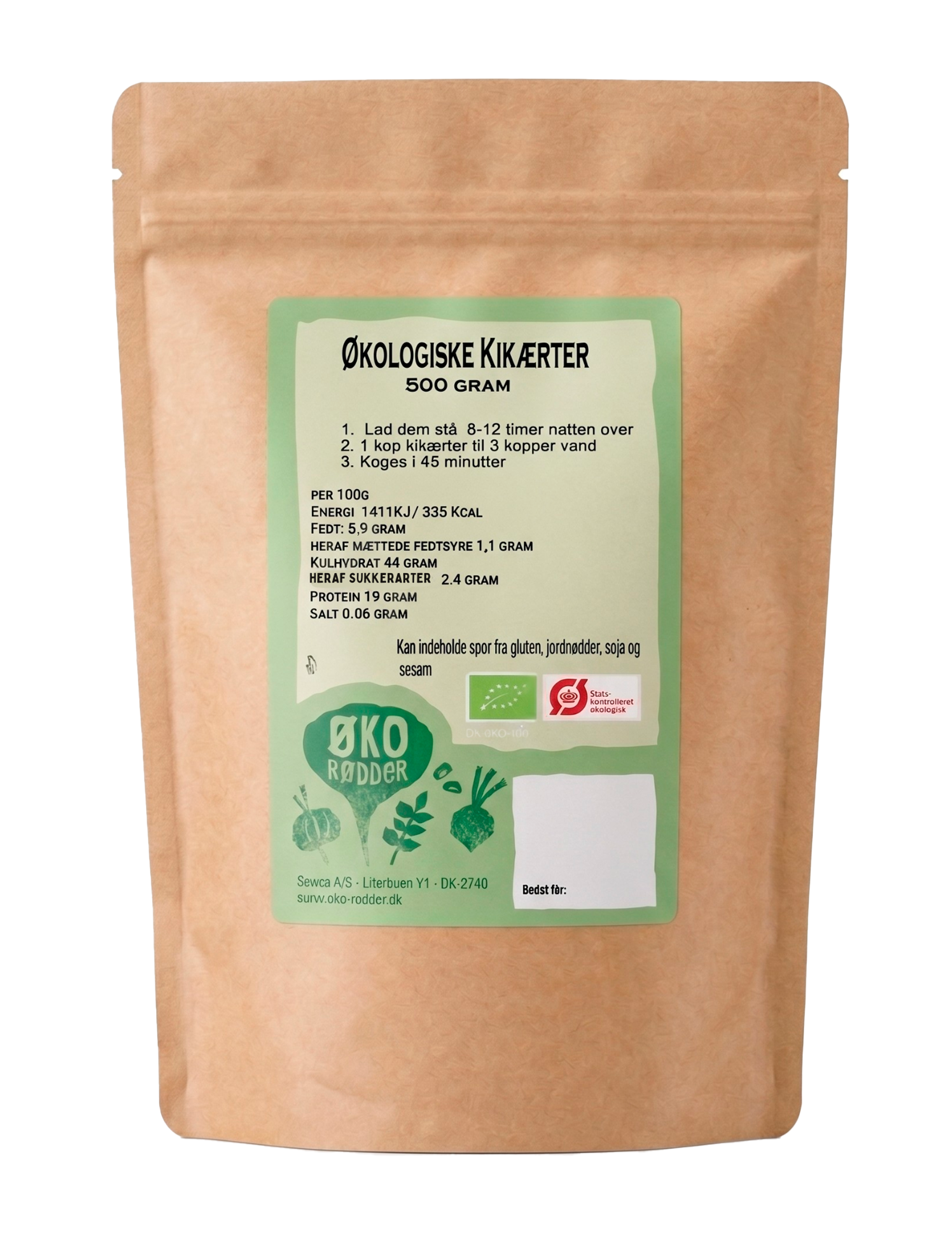 Økologiske Kikærter (500g)