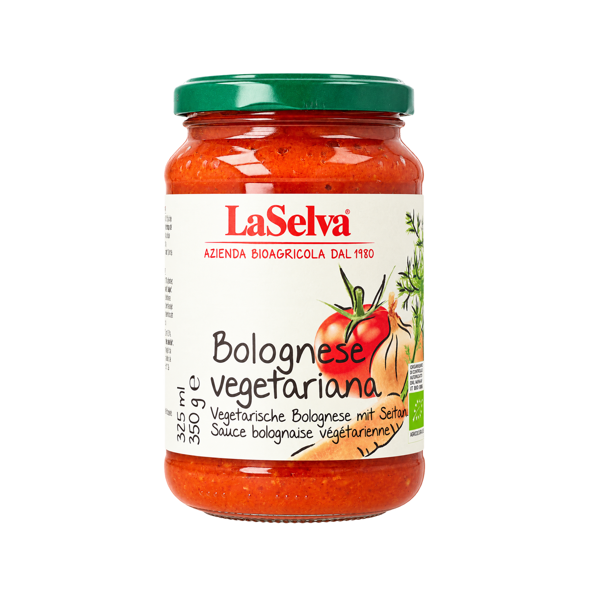 Guru Food Bolognese Vegetariana, vegetarisk sauce med seitan, 350 g