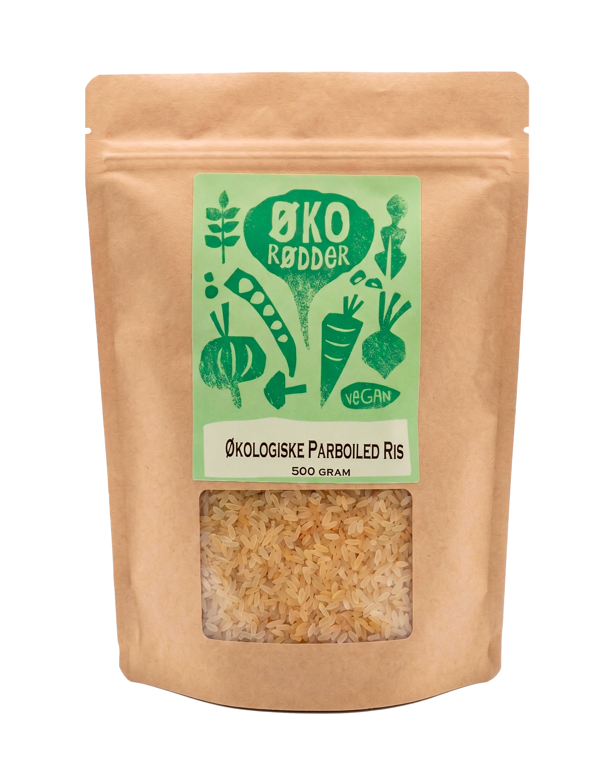 Økologiske Parboiled Ris (500g)