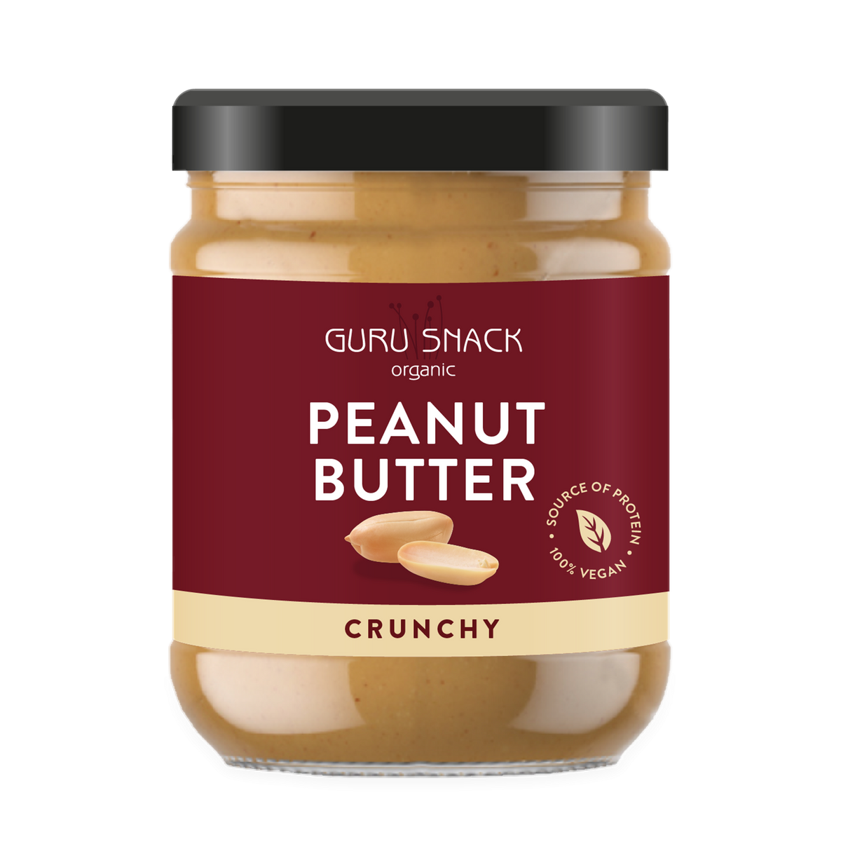 Guru Snack Peanut Butter Crunchy – økologisk (500 g)