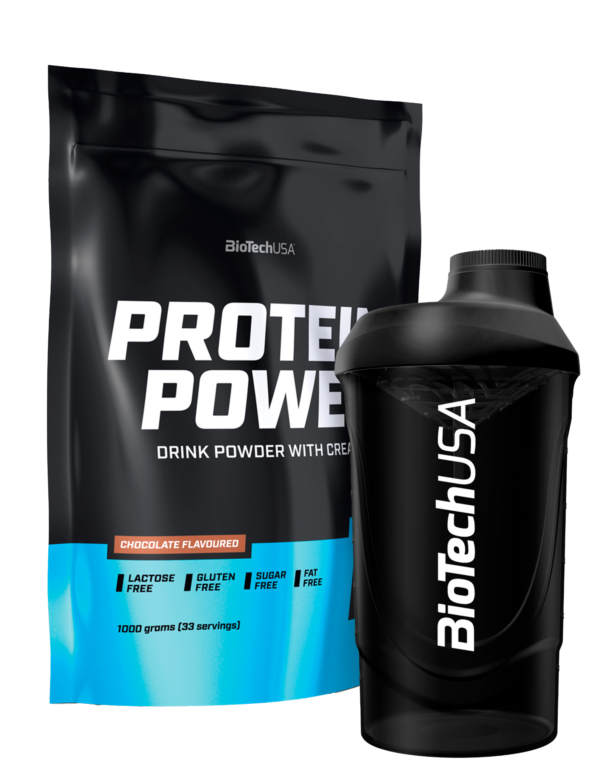 Protein Power (1000g)+gratis valgfri Shaker